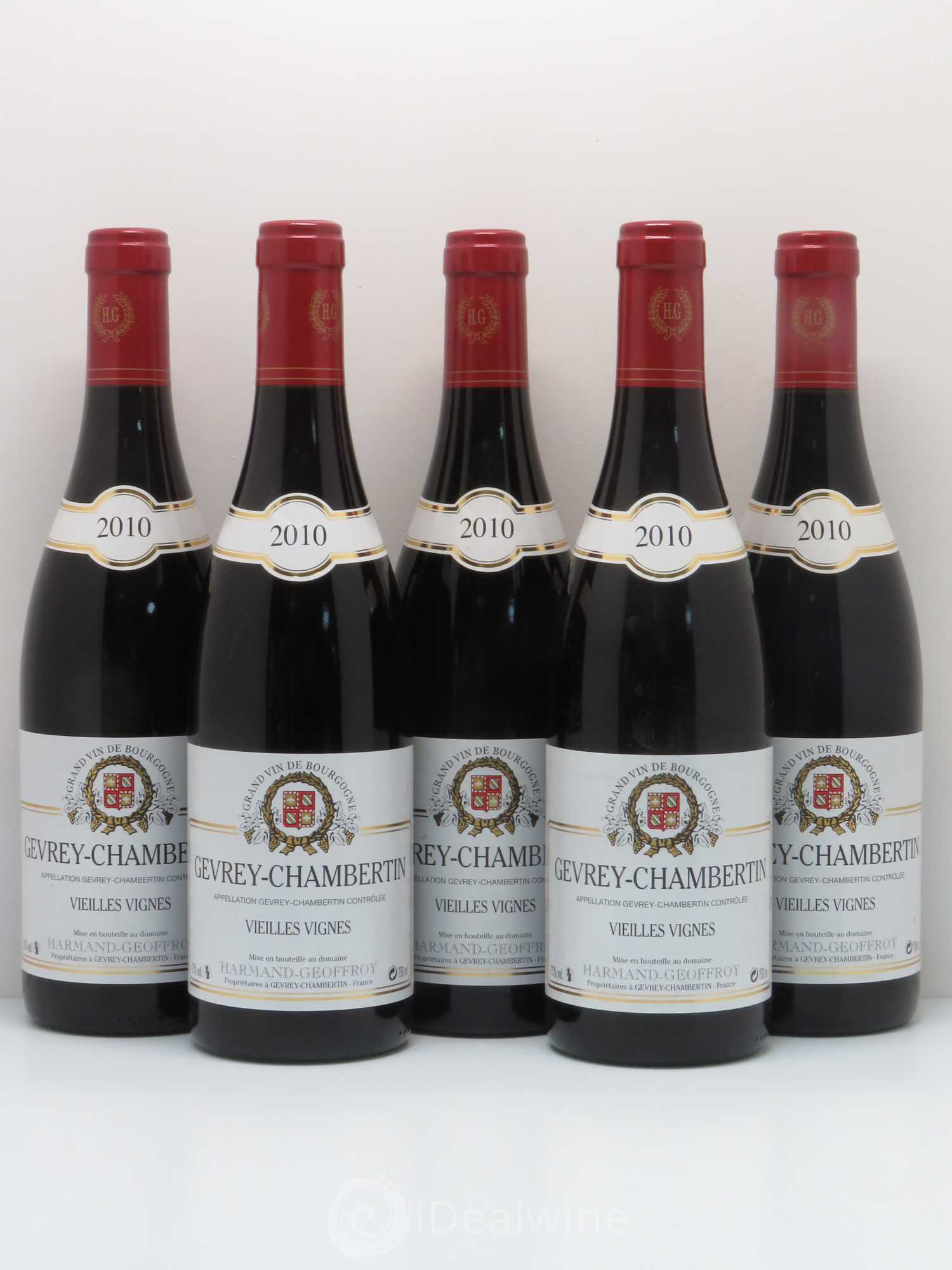 Gevrey-Chambertin Vieilles vignes Harmand-Geoffroy (Domaine) 2010 - Lot de 5 bouteilles - 0