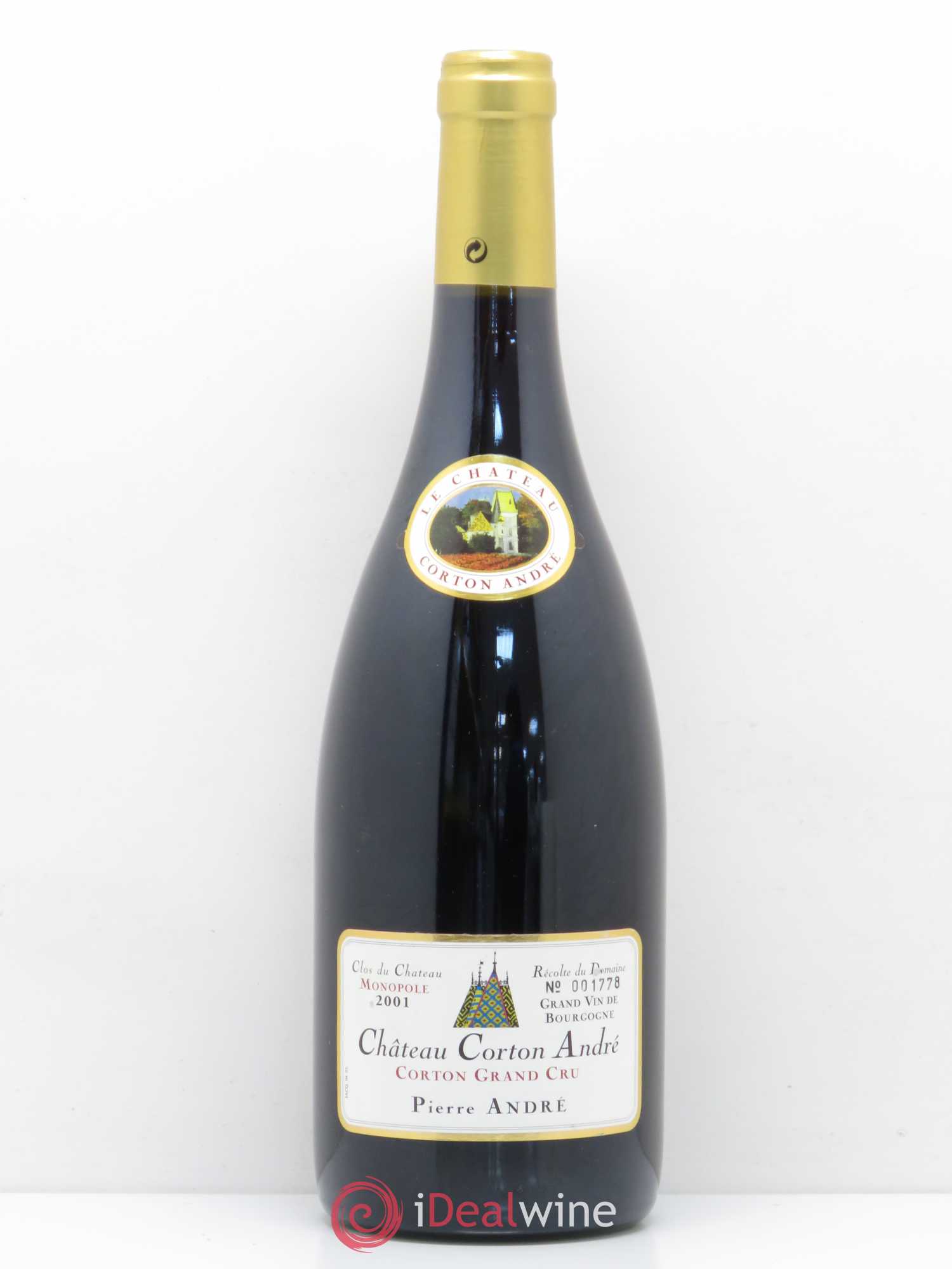 Corton Grand Cru Château Corton André (sans prix de réserve) 2001 - Lot de 1 bouteille - 0