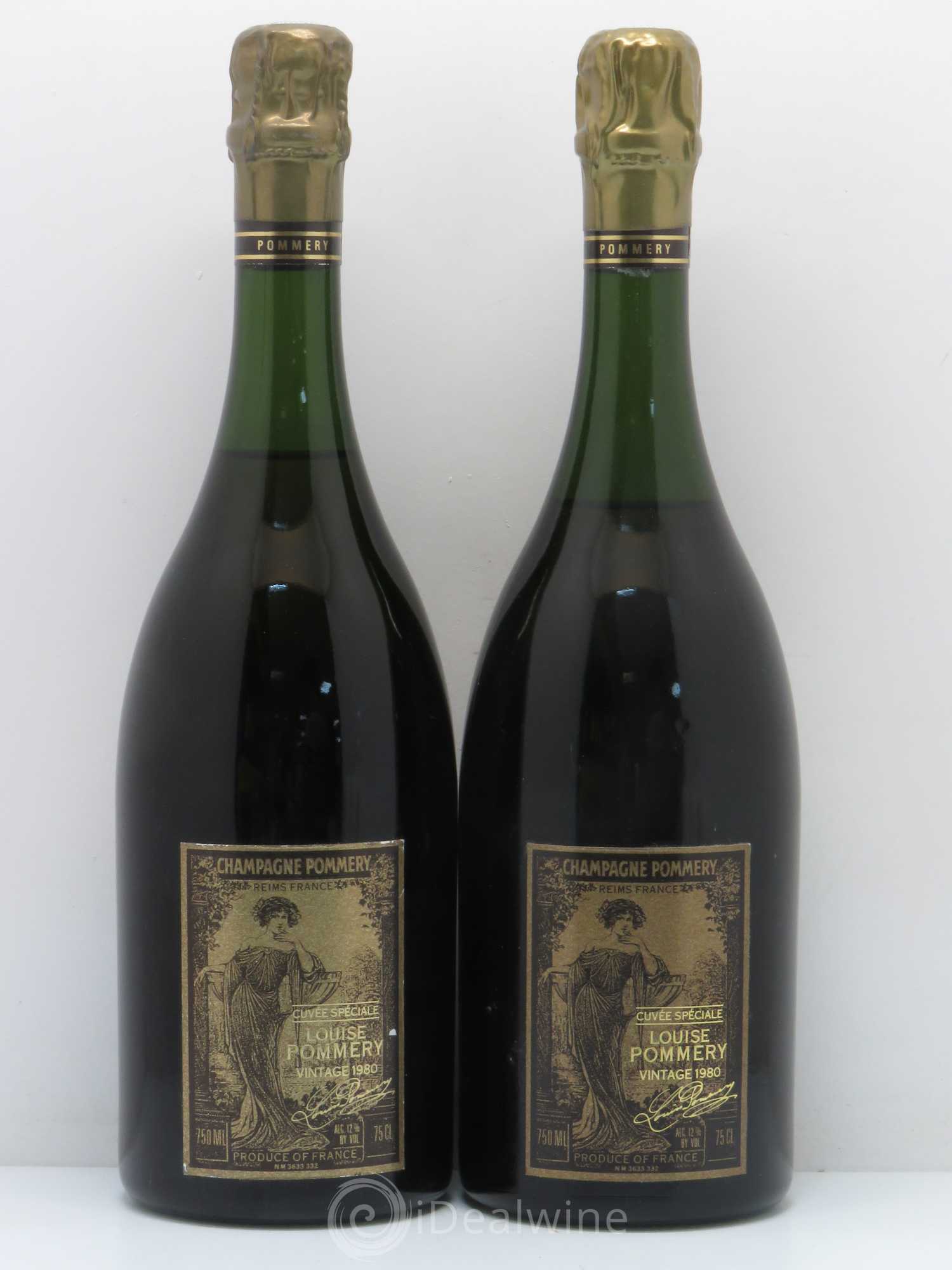 Cuvée Louise Pommery 1980 - Lotto di 2 bottiglie - 0