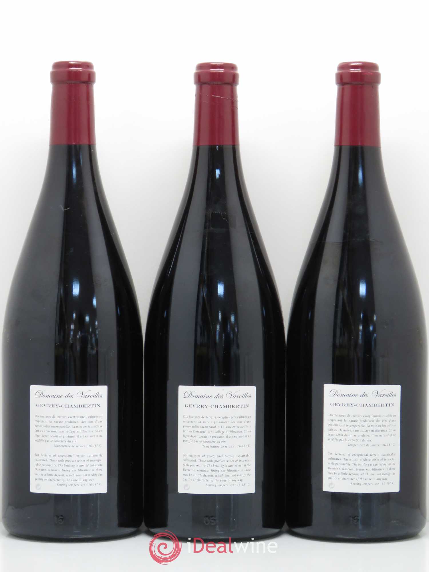 Gevrey-Chambertin Clos du Meix des Ouches Varoilles (Domaine des)  (sans prix de réserve) 2009 - Lot de 3 magnums - 1