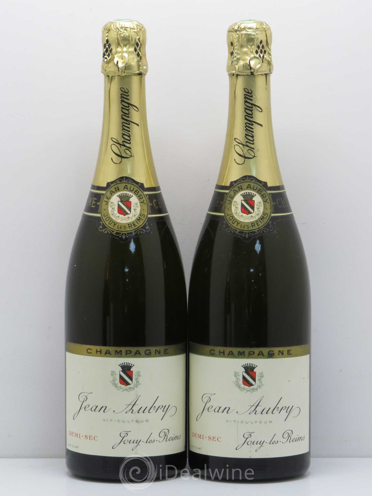 Champagne demi sec Jean Aubry - Lot de 2 bouteilles - 0