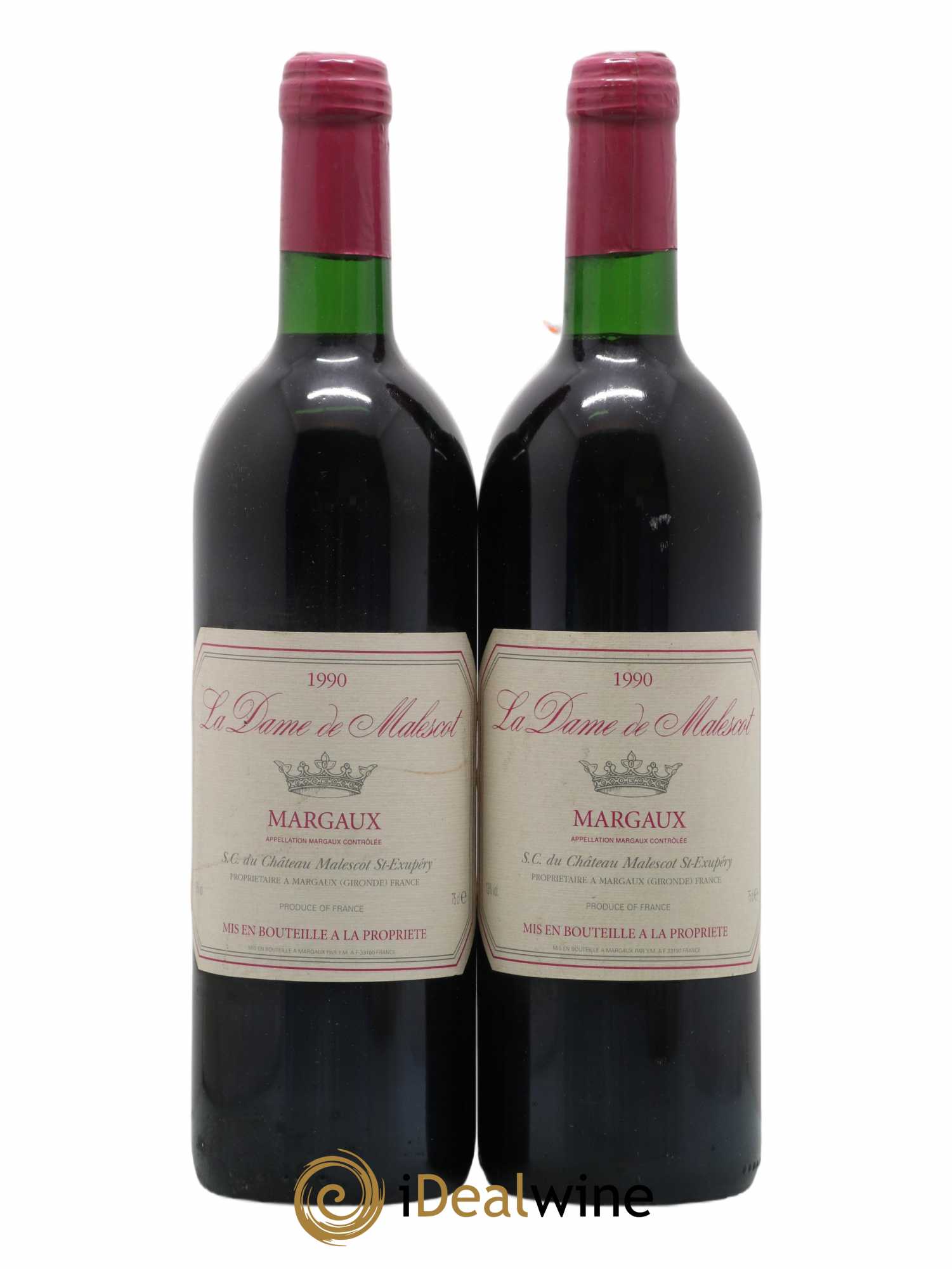 La Dame de Malescot  (no reserve) (no reserve) 1990 - Lot of 2 bottles - 0