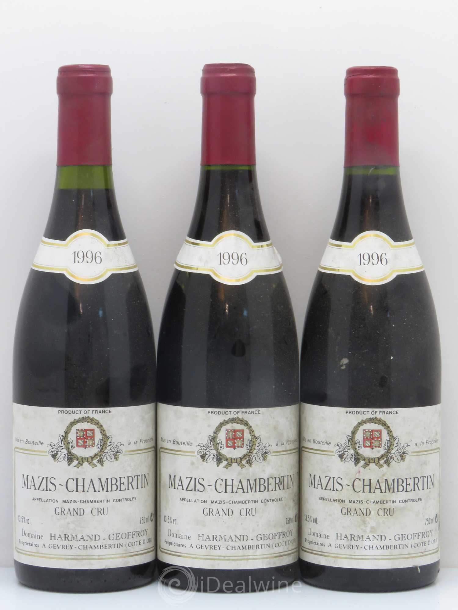 Mazis-Chambertin Grand Cru Domaine Geoffroy (no reserve) 1996 - Lot of 6 bottles - 2