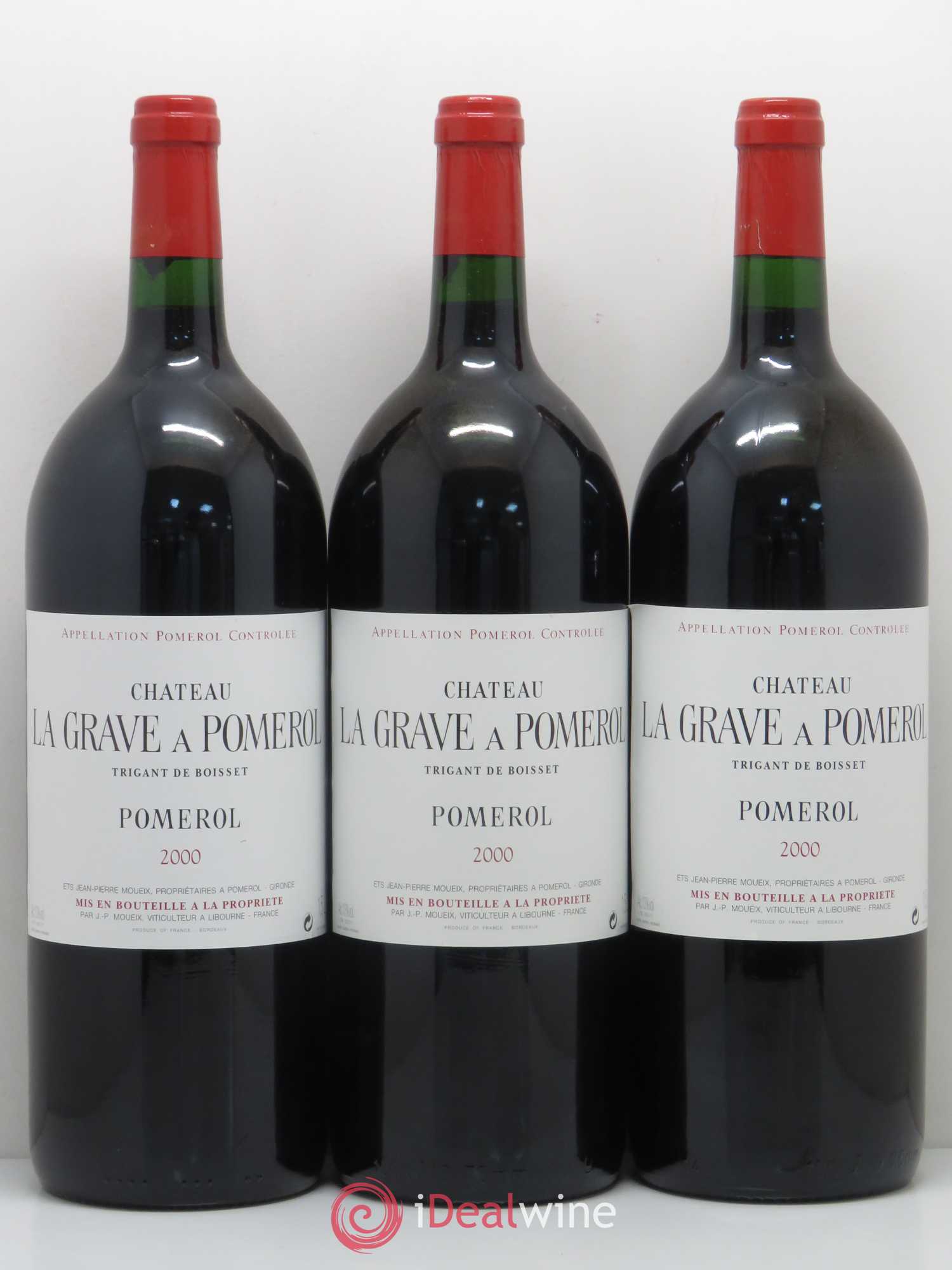 Château La Grave à Pomerol (Trigant de Boisset) 2000 - Lot of 6 magnums - 1