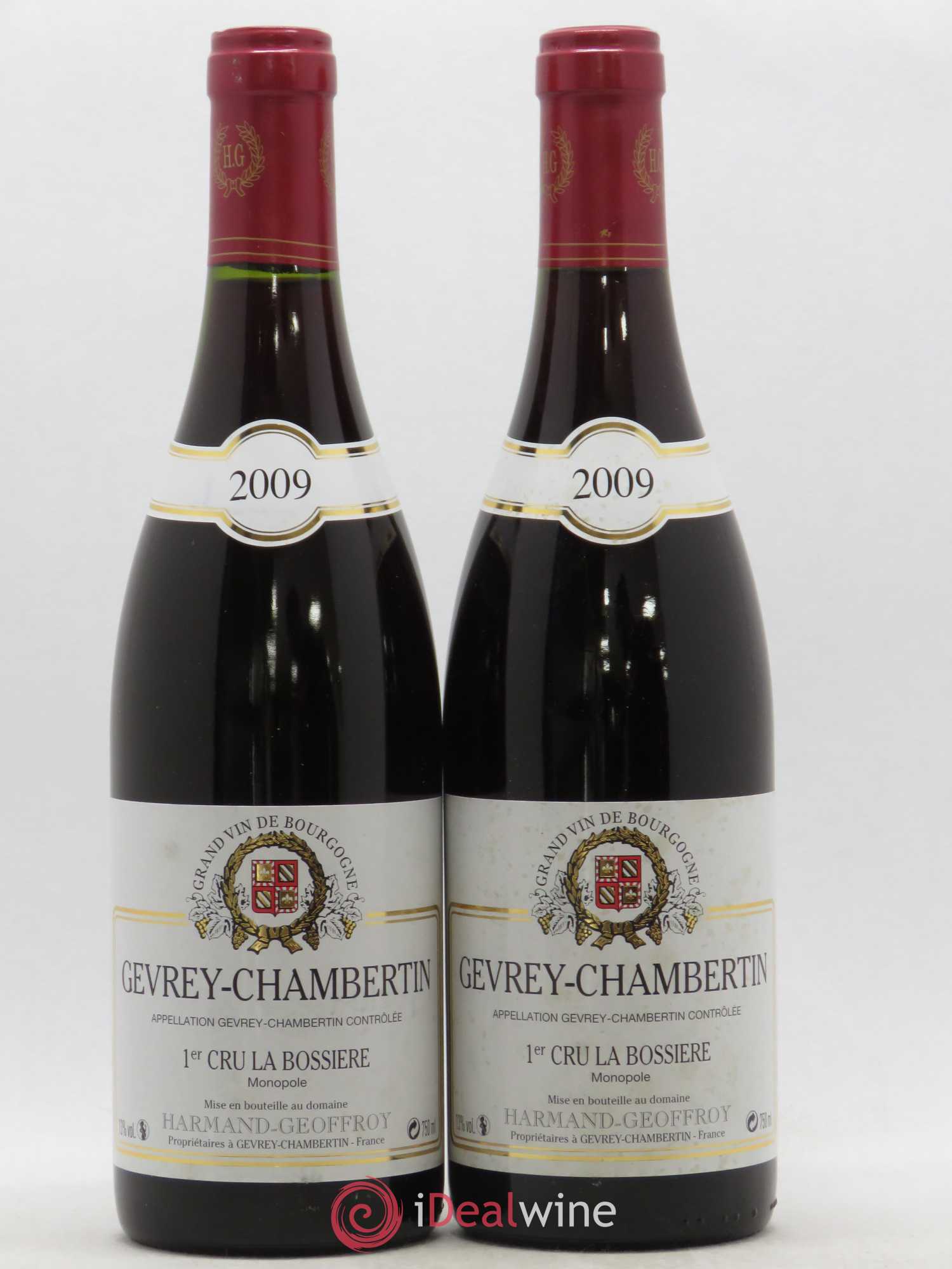 Gevrey-Chambertin 1er Cru La Bossière Harmand-Geoffroy (Domaine) 2009 - Lot of 2 bottles - 0