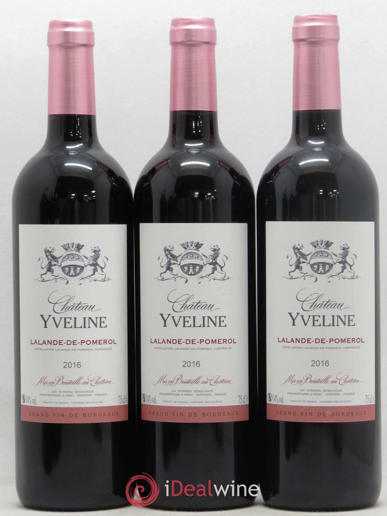 Lalande-de-Pomerol Château Yveline (sans prix de réserve) 2016 - Lot de 12 bouteilles - 1