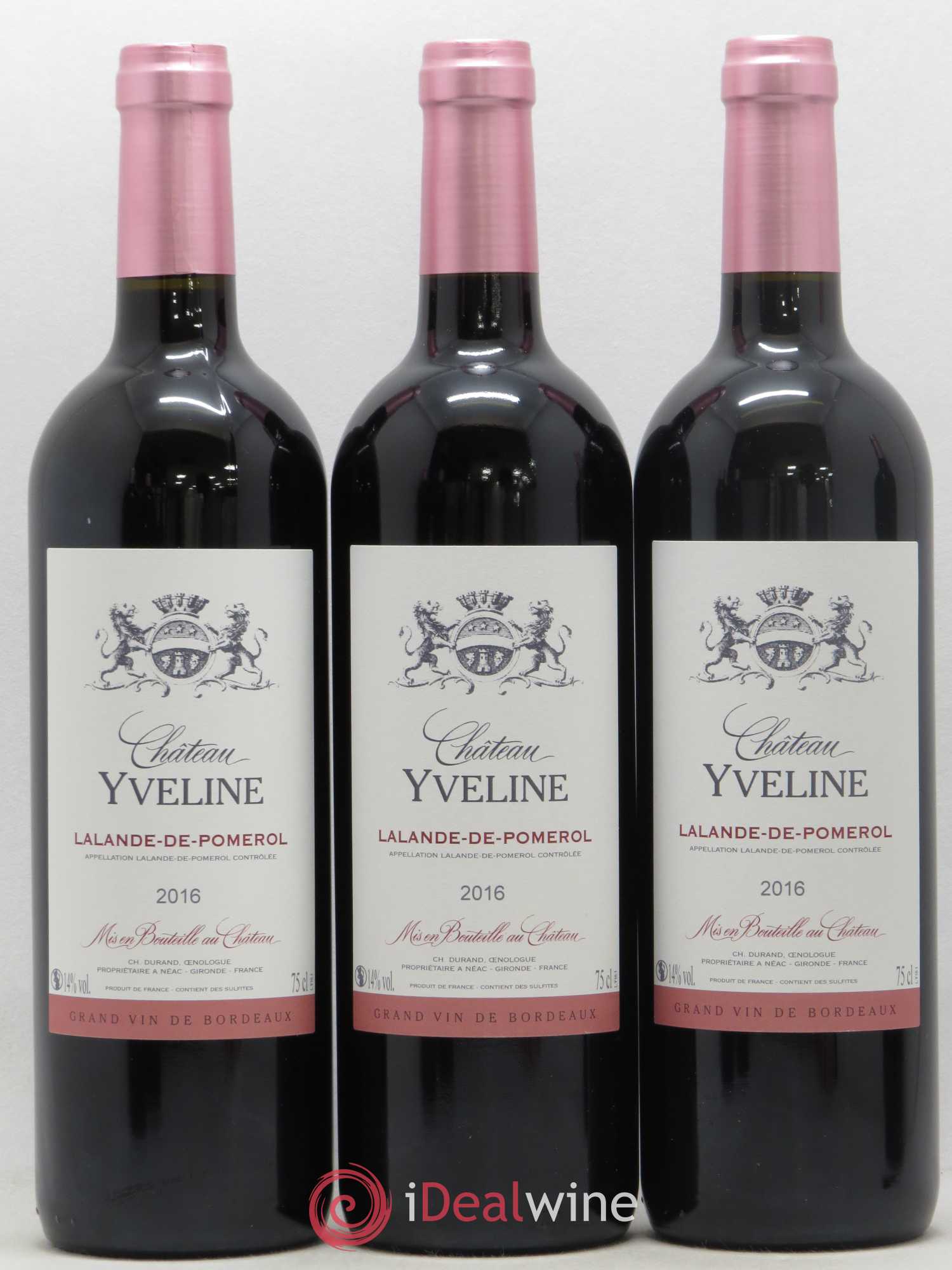 Lalande-de-Pomerol Château Yveline (sans prix de réserve) 2016 - Lot de 12 bouteilles - 4