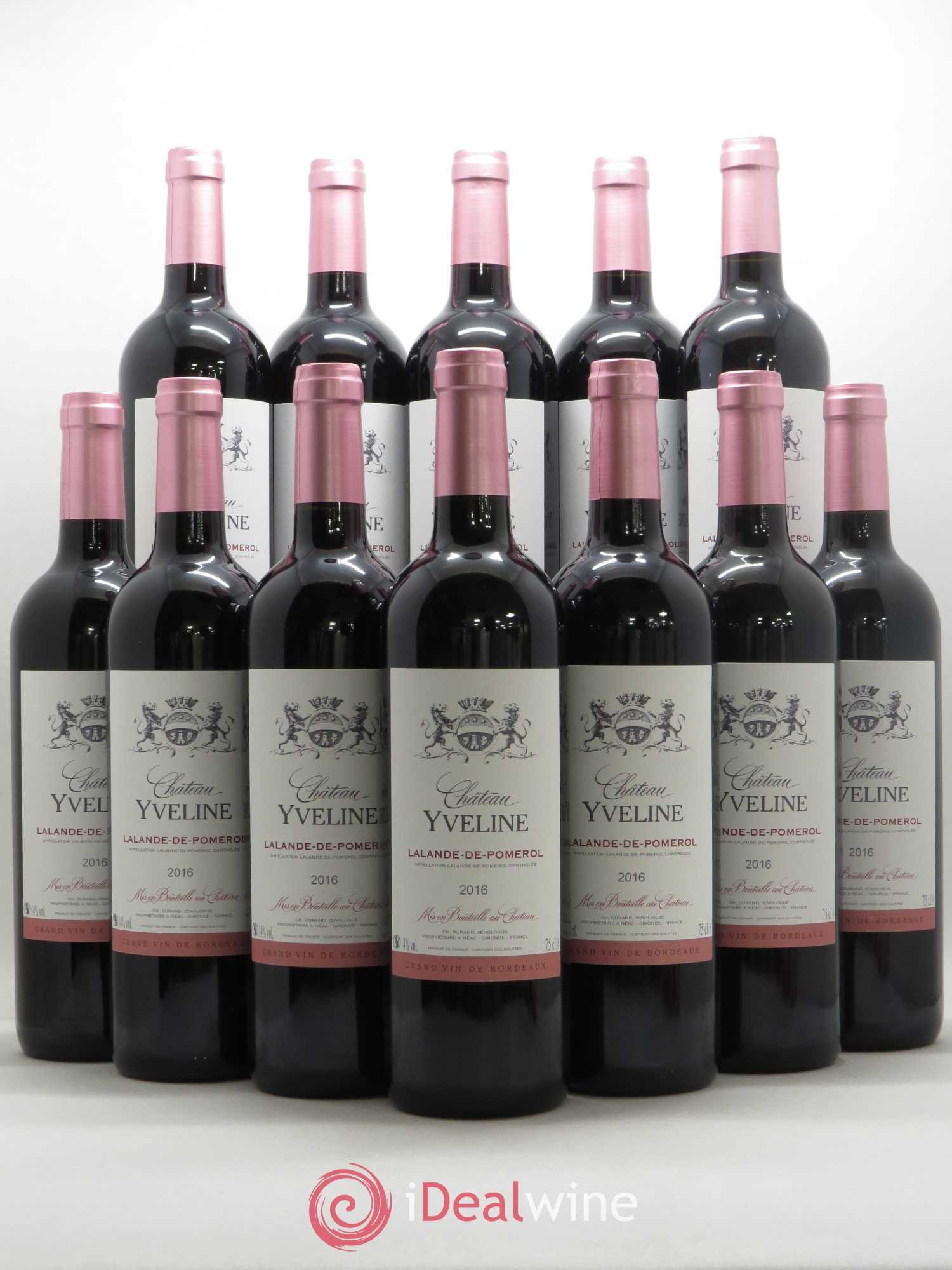 Lalande-de-Pomerol Château Yveline (sans prix de réserve) 2016 - Lot de 12 bouteilles - 0