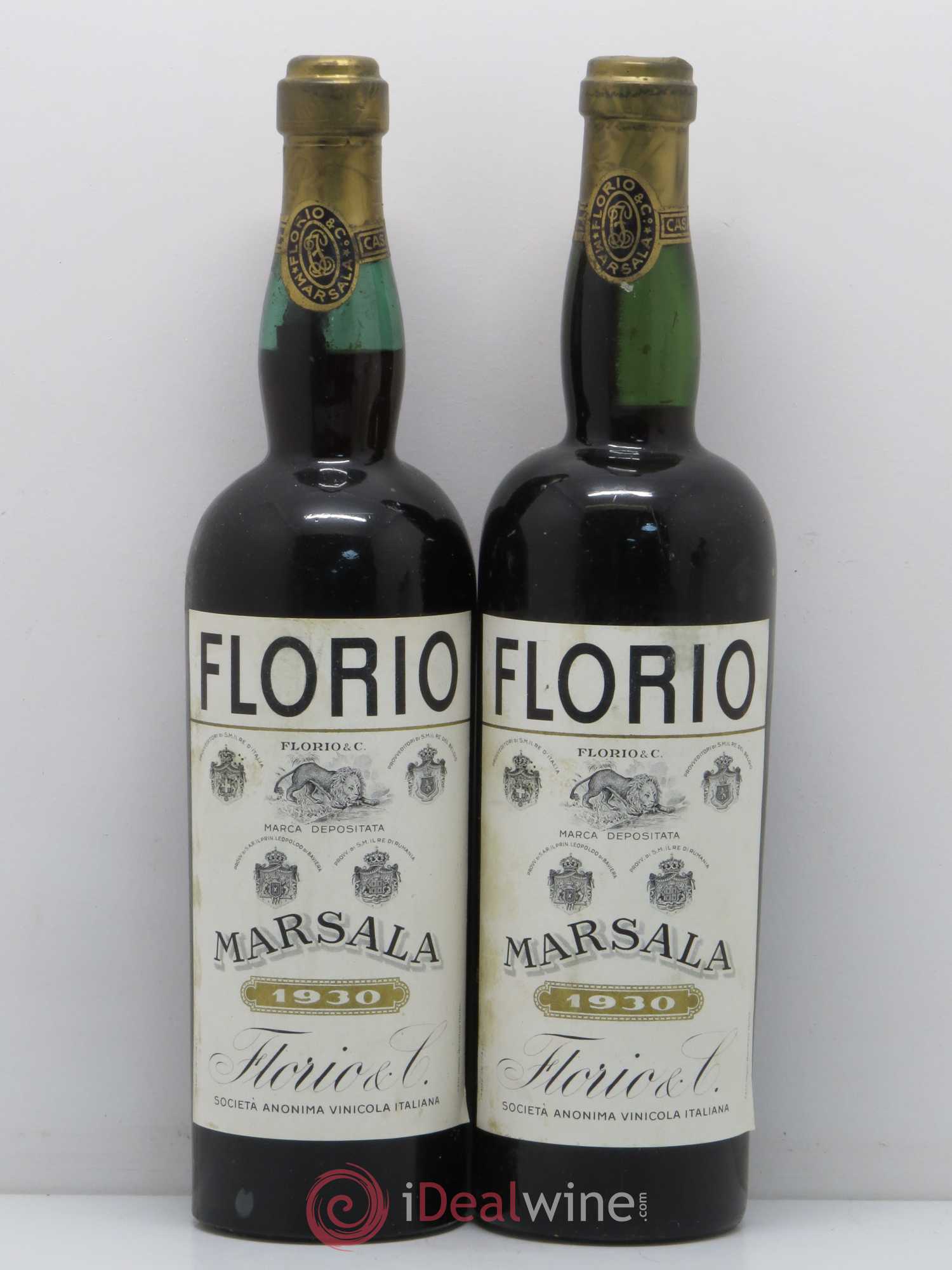 Italie Marsala  Florio 1930 - Lotto di 2 bottiglie - 0