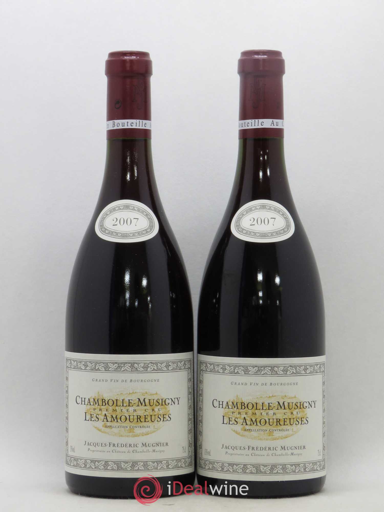 Chambolle-Musigny 1er Cru Les Amoureuses Jacques-Frédéric Mugnier 2007 - Lot of 2 bottles - 0