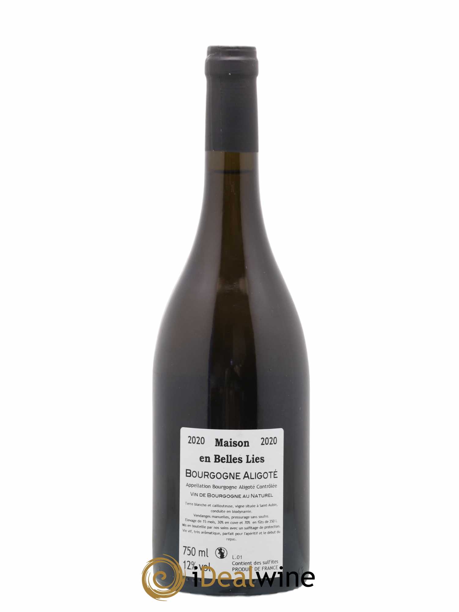 Bourgogne Aligoté Maison En Belles Lies 2020 - Lot de 1 bouteille - 1