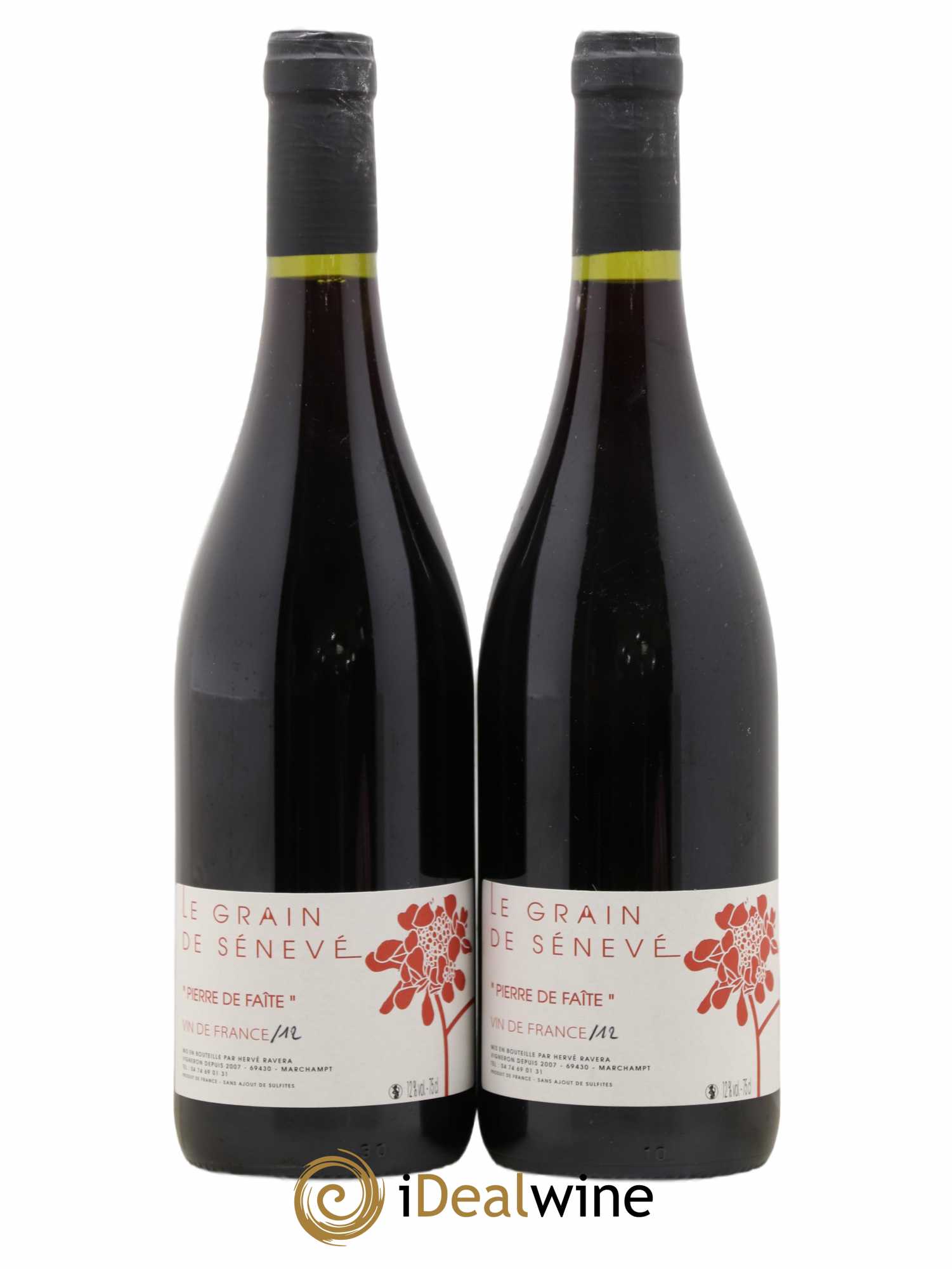 Vin de France Pierre de faîte Le Grain de Sénevé - Lot de 2 bouteilles - 0