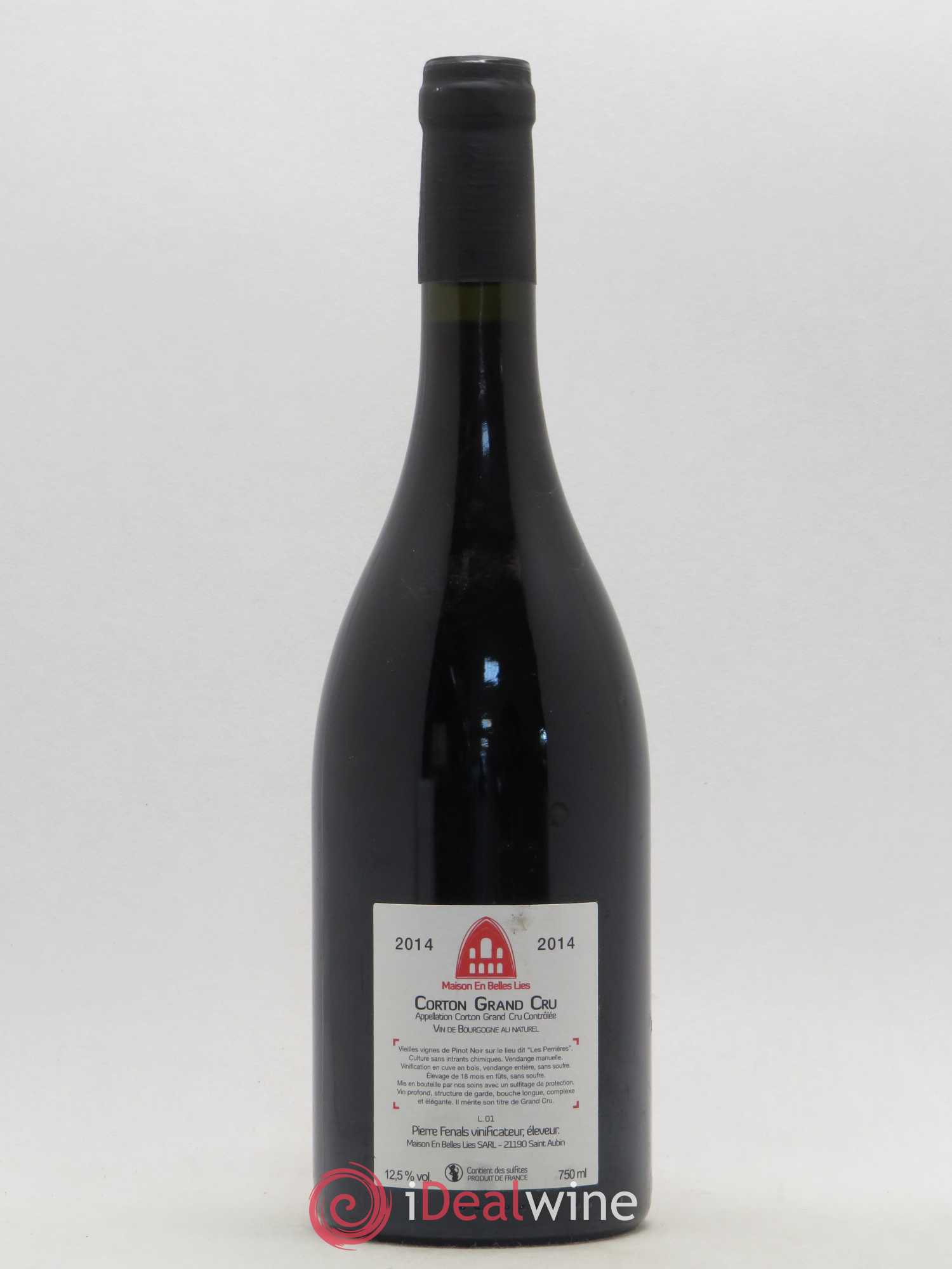 Corton Grand Cru Les Perrières Maison En Belles Lies 2014 - Lot de 1 bouteille - 1