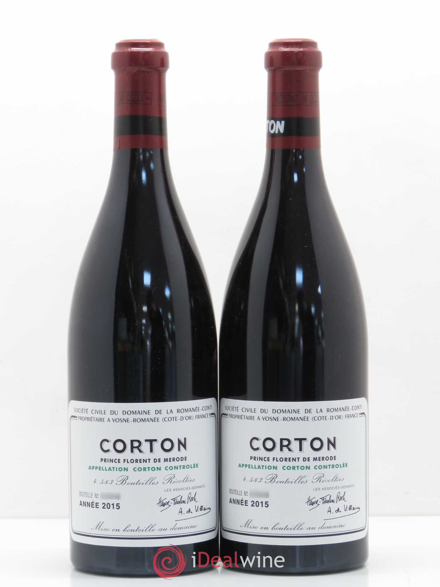 Corton Grand Cru Domaine de la Romanée-Conti 2015 - Lot of 2 bottles - 0