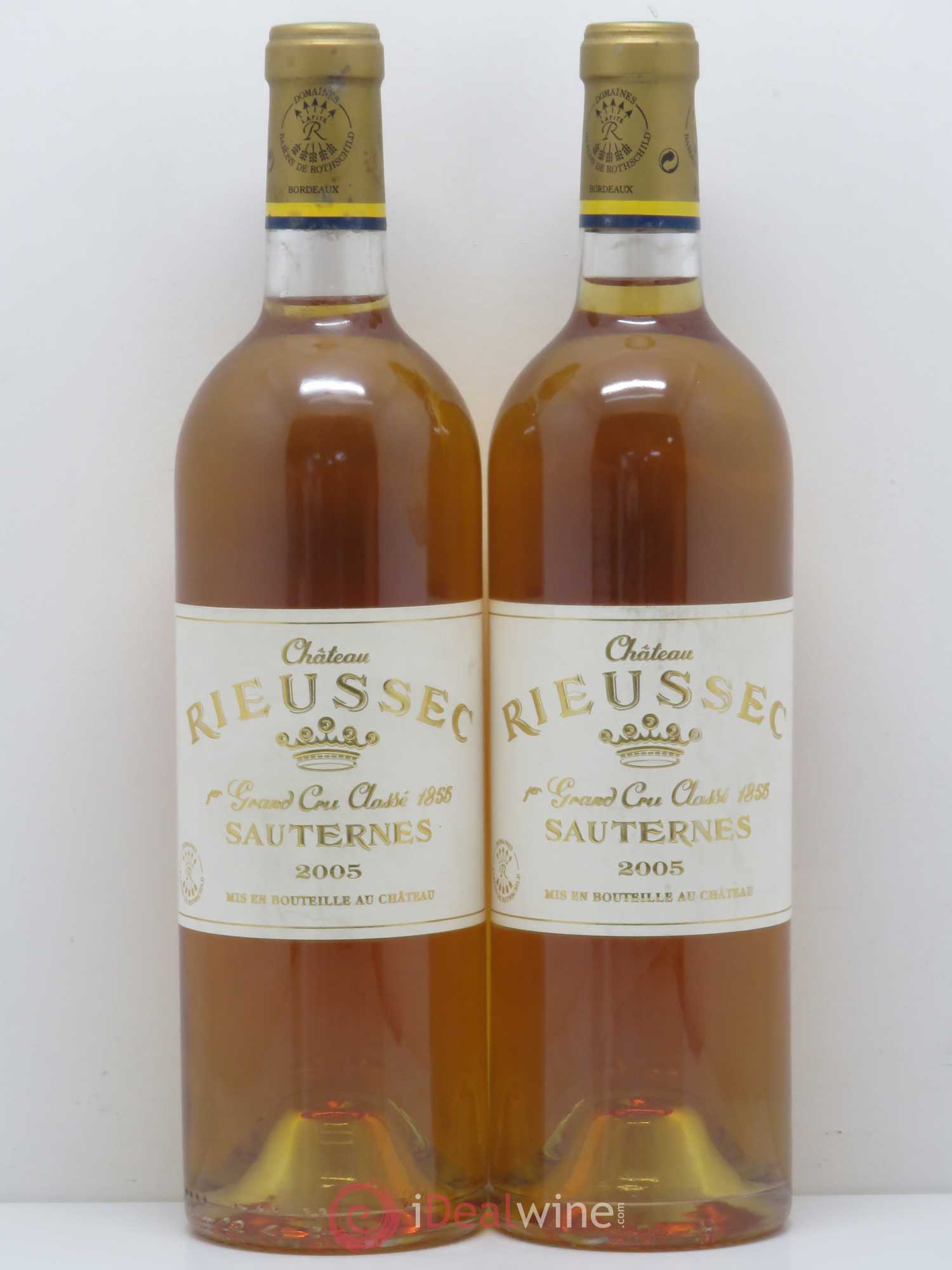 Château Rieussec 1er Grand Cru Classé 2005 - Lot of 2 bottles - 0