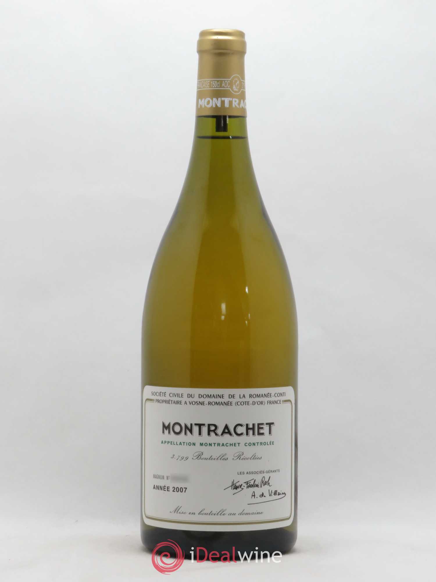 Montrachet Grand Cru Domaine de la Romanée-Conti 2007 - Lot of 1 magnum - 0