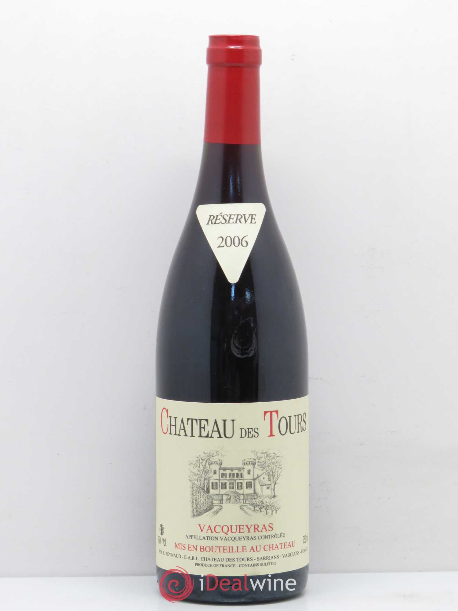 Vacqueyras Château des Tours Emmanuel Reynaud 2006 - Lot de 1 bouteille - 0