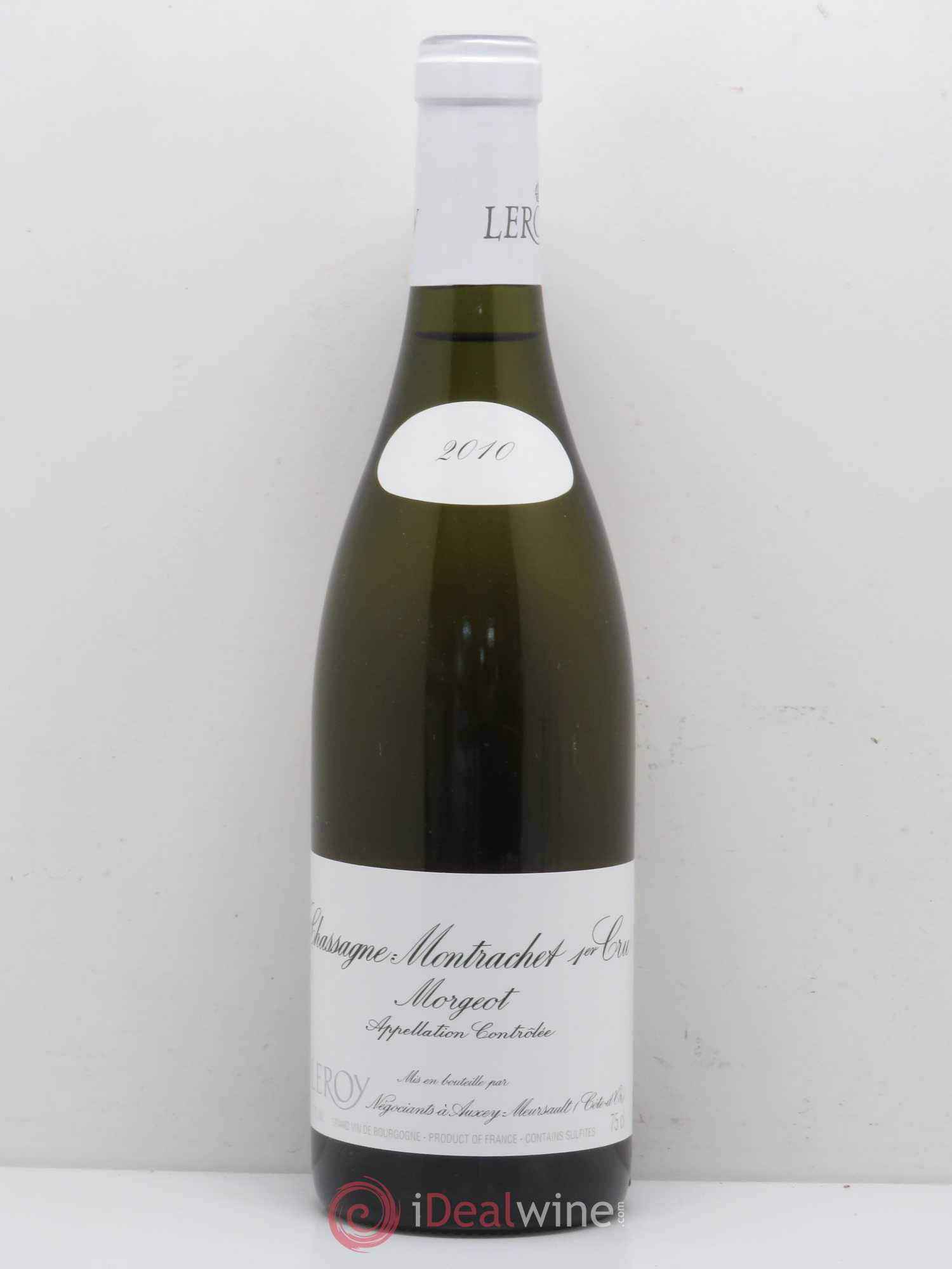 Chassagne-Montrachet 1er Cru Morgeot Leroy SA 2010 - Lot de 1 bouteille - 0