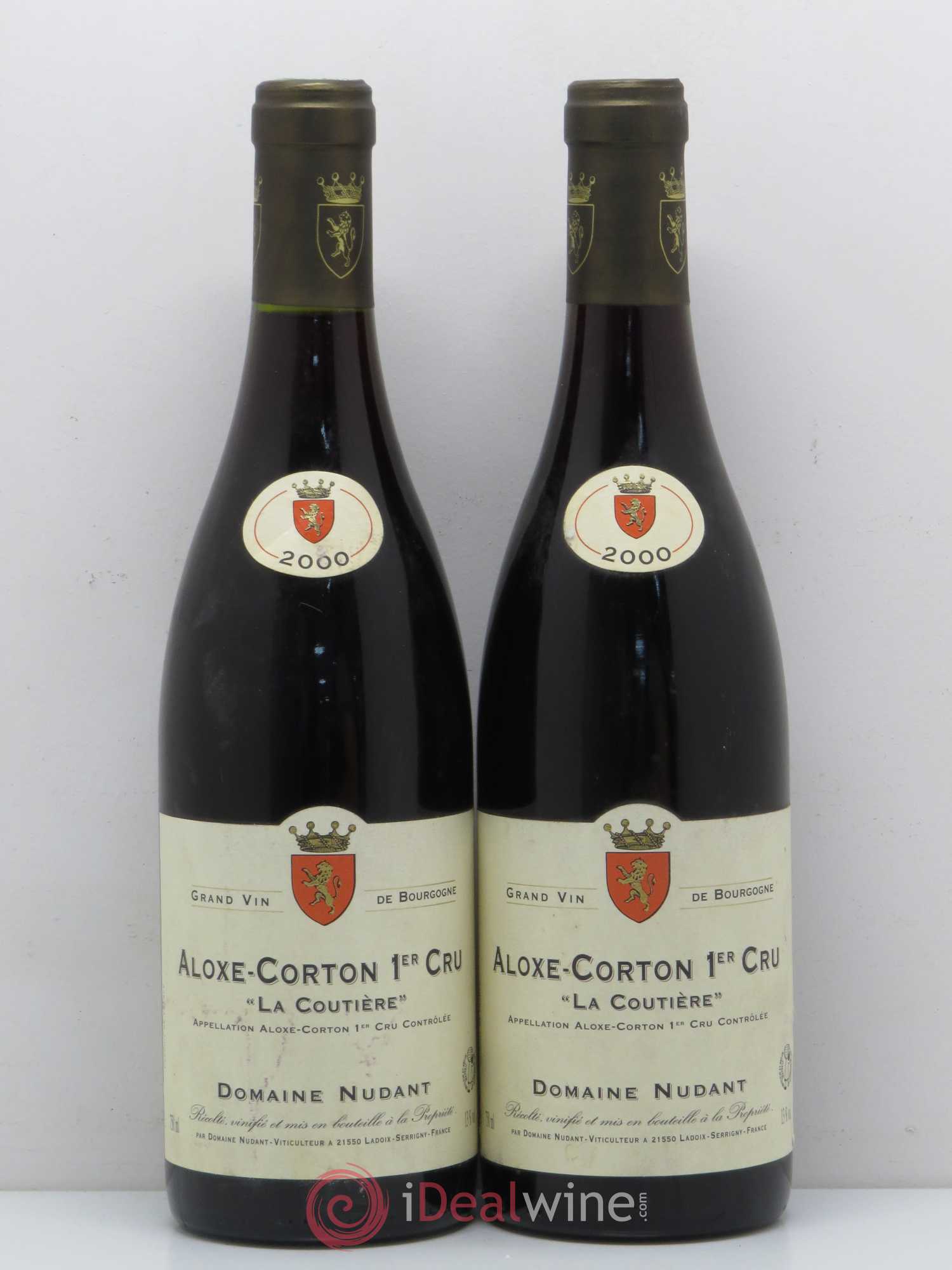 Aloxe-Corton 1er Cru La Coutière Domaine Nudant 2000 - Lot de 2 bouteilles - 0