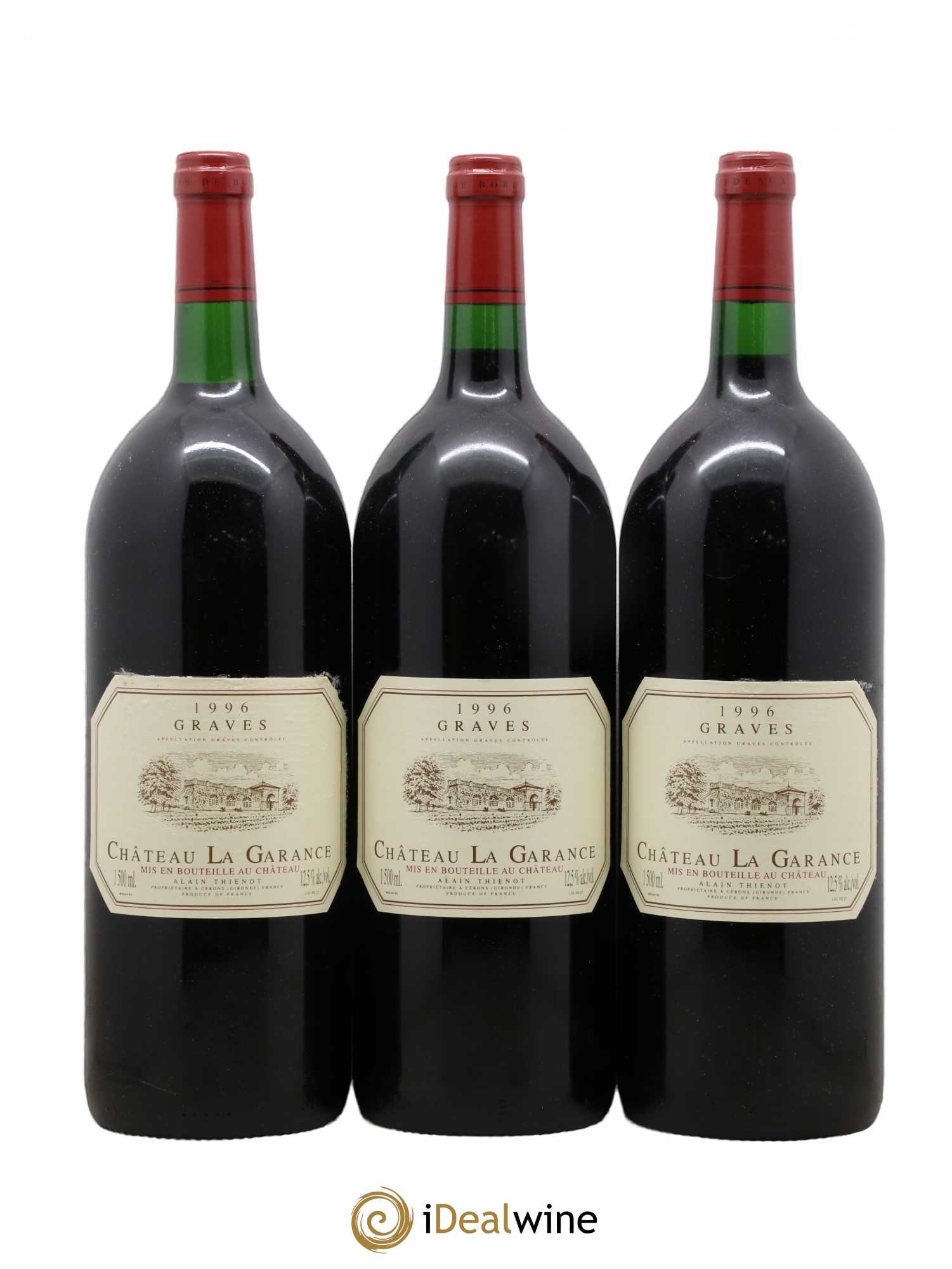 Graves Château La Garance 1996 - Lot of 3 magnums - 0