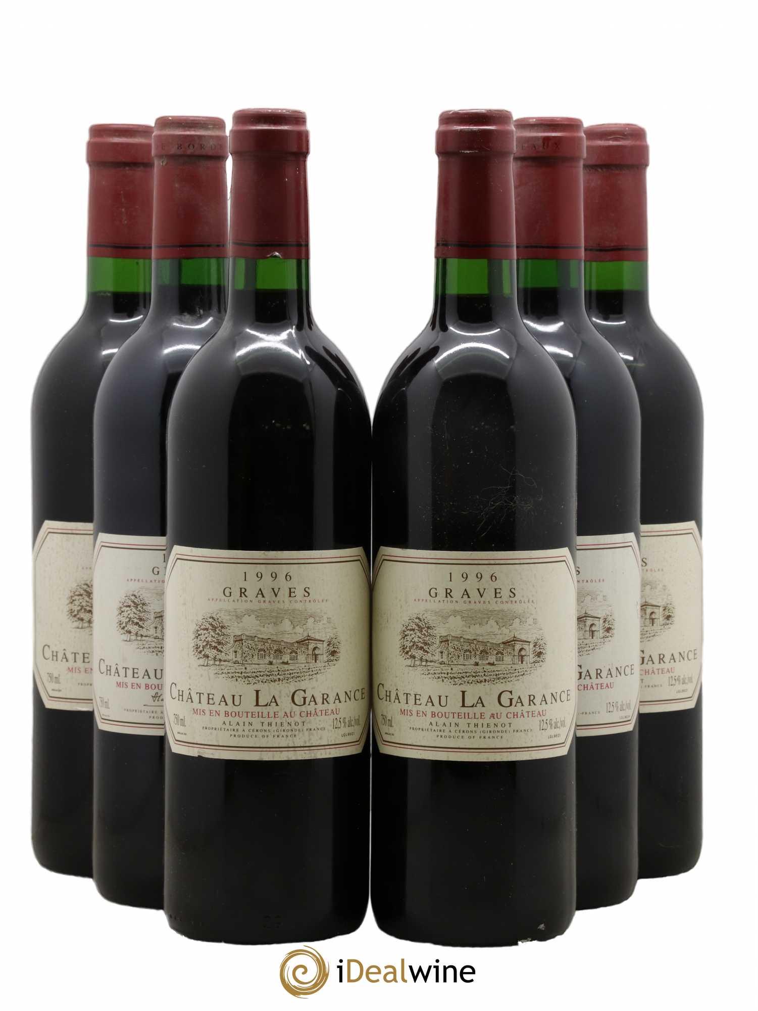 Graves Château La Garance 1996 - Lot of 6 bottles - 0