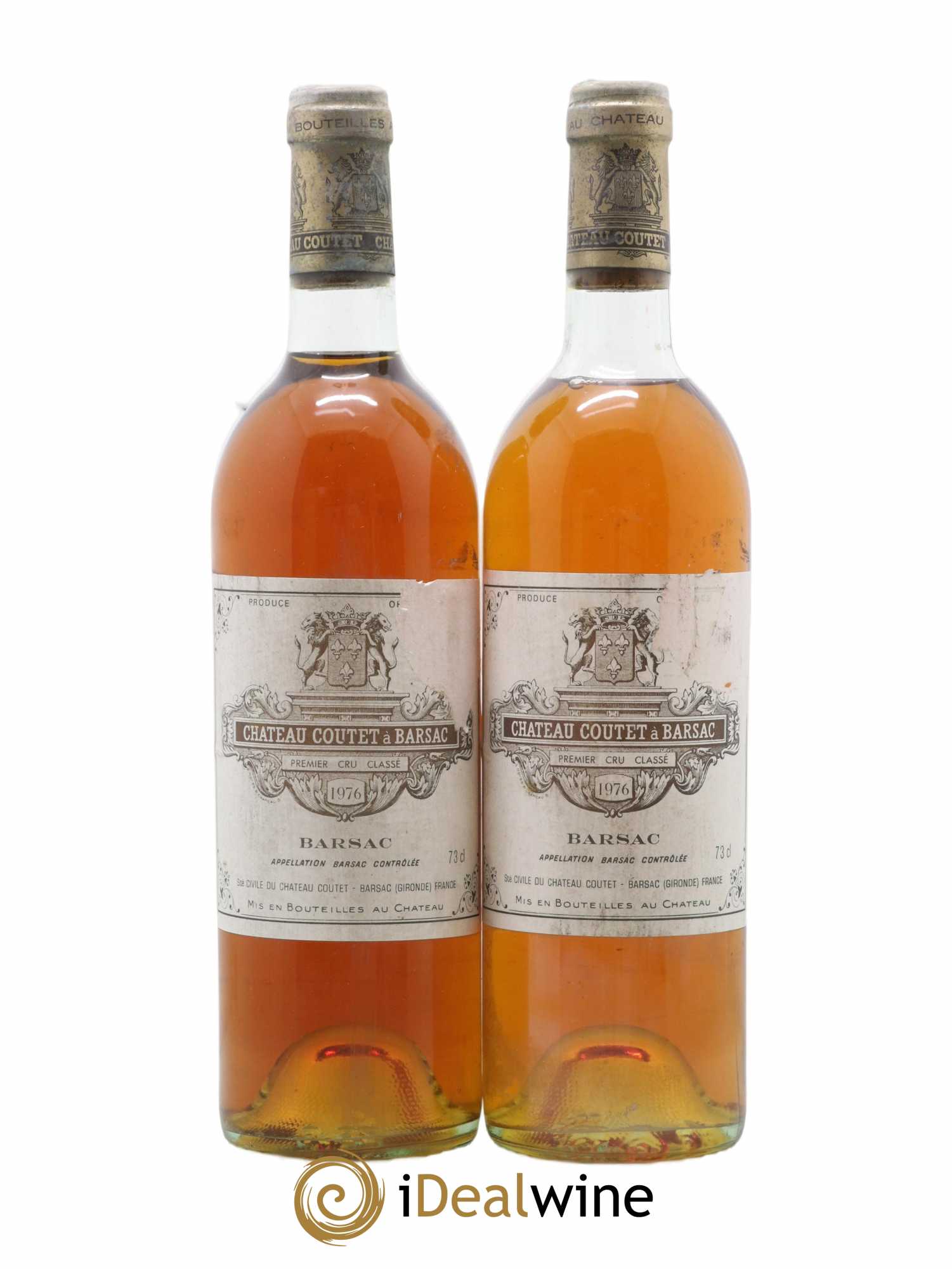 Château Coutet 1er Grand Cru Classé 1976 - Lot de 2 bouteilles - 0