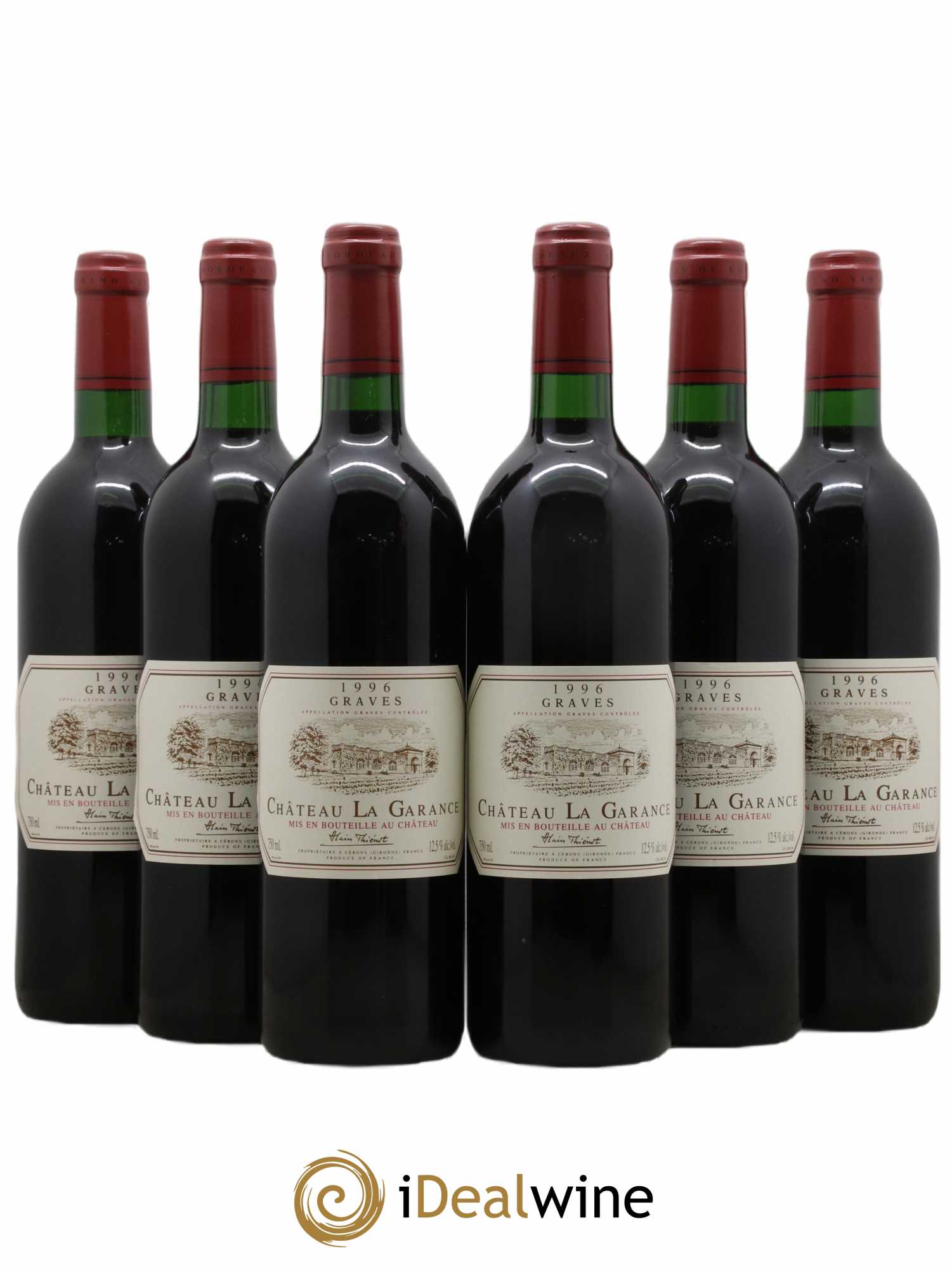 Graves Château La Garance 1996 - Lot de 6 bouteilles - 0