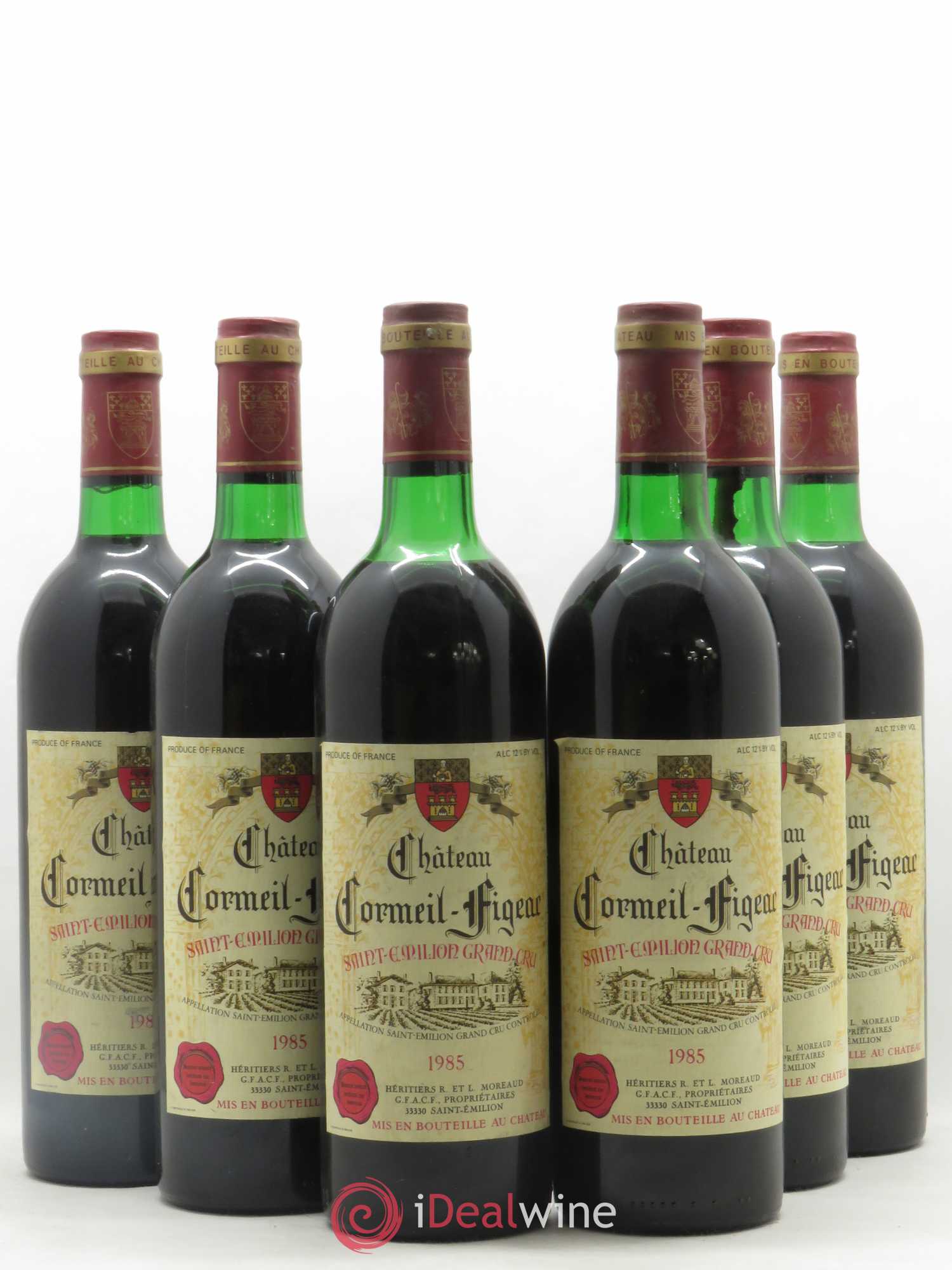 Château Cormeil Figeac 1985 - Lot of 6 bottles - 0