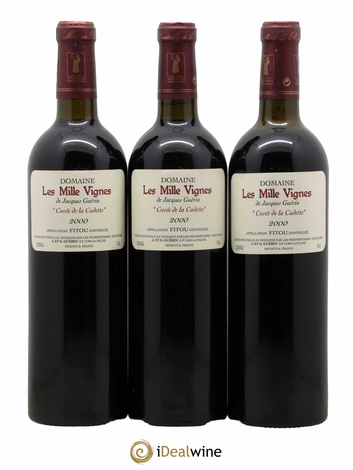 Fitou Cuvée de la Cadette Domaine des Mille Vignes 2000 - Lot de 6 bouteilles - 2