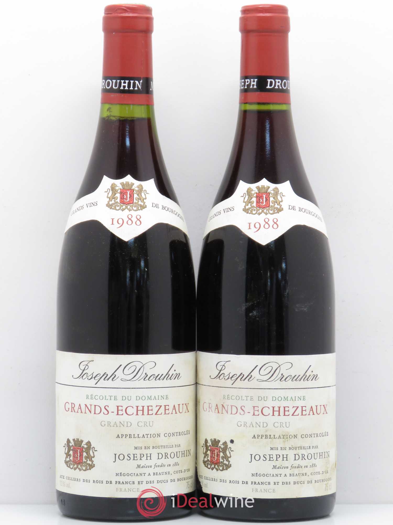 Grands-Echezeaux Grand Cru Joseph Drouhin 1988 - Lot of 2 bottles - 0