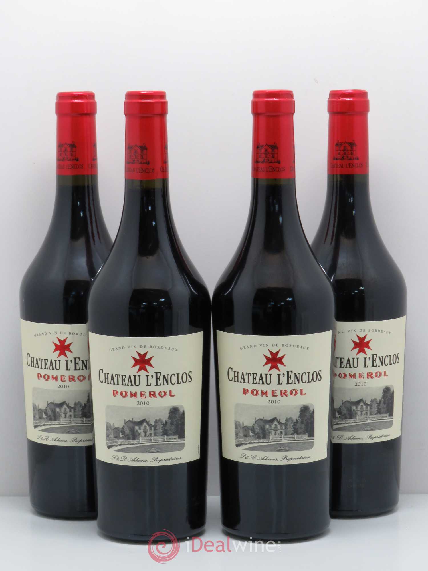 Château l' Enclos 2010 - Lot de 4 bouteilles - 0