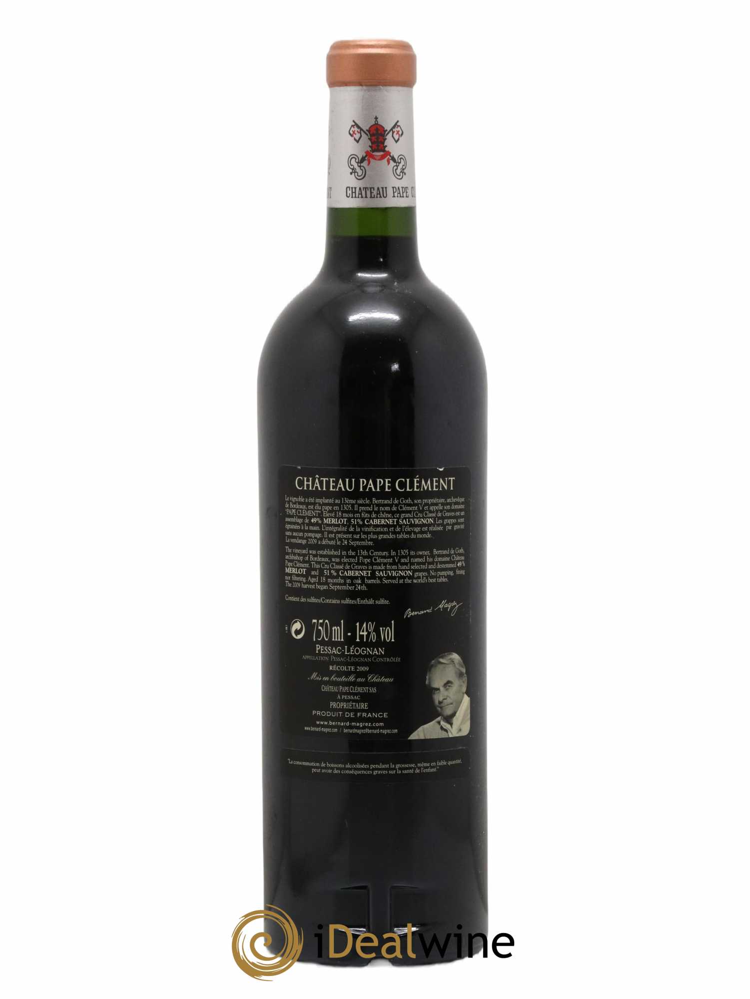 Château Pape Clément Cru Classé de Graves  2009 - Lotto di 1 bottiglia - 1