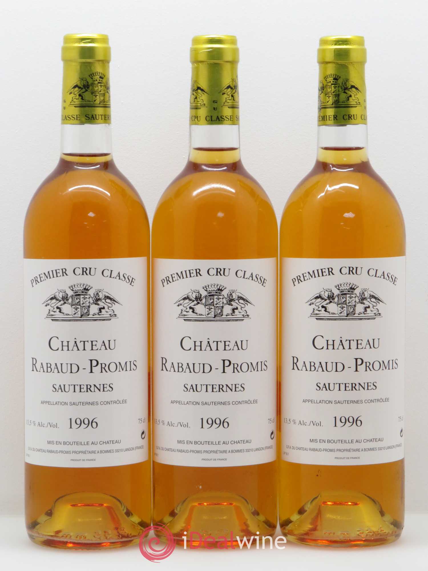 Château Rabaud Promis 1er Grand Cru Classé 1996 - Lot de 6 bouteilles - 2