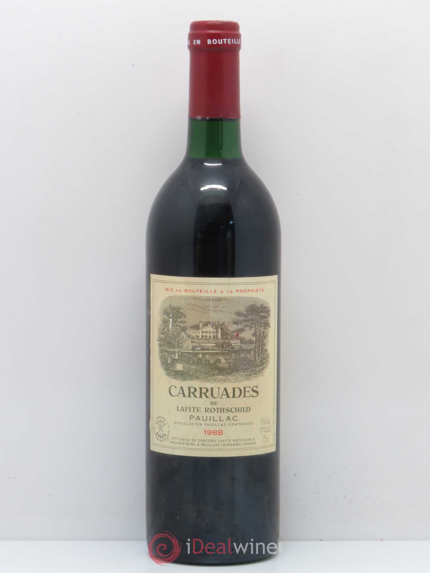 Carruades de Lafite Rothschild Second Vin 1988 - Lot de 1 bouteille - 0