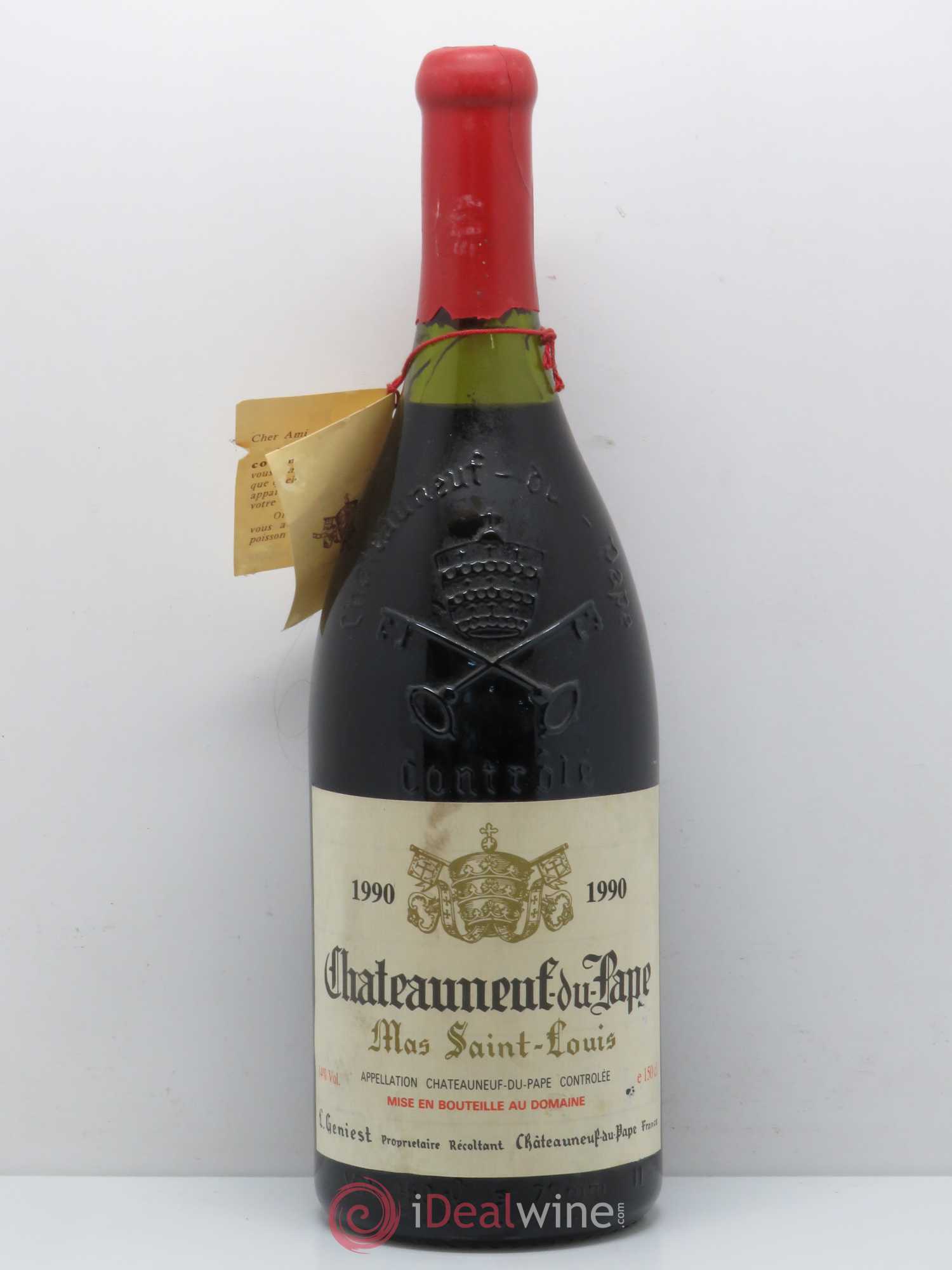 Châteauneuf-du-Pape Mas Saint Louis 1990 - Lot de 1 magnum - 0