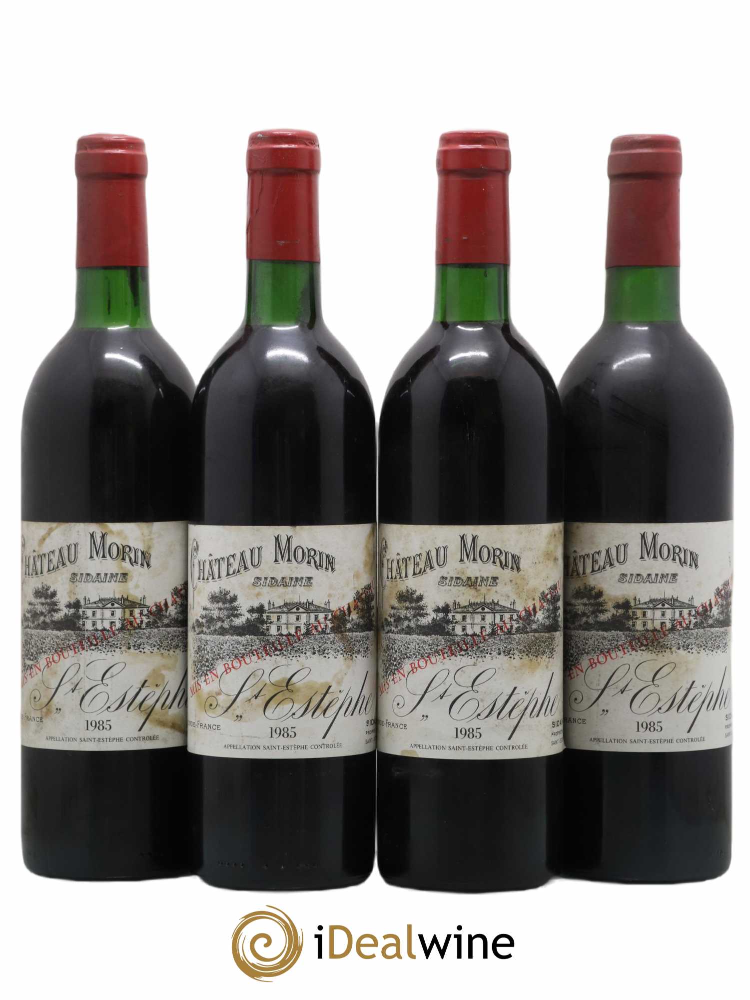 Saint-Estèphe Château Morin Sidaine 1985 - Lot of 4 bottles - 0