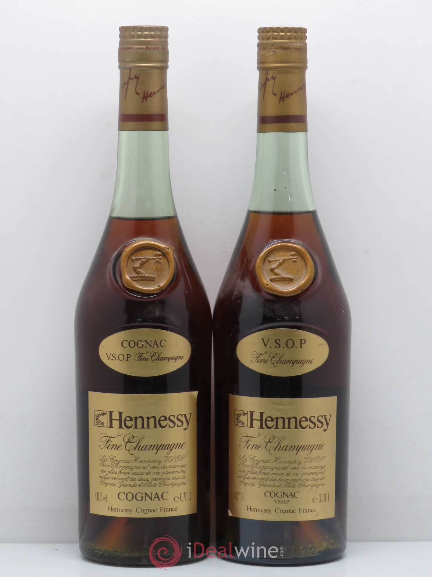 Cognac Hennessy Fine Champagne VSOP - Lot of 2 bottles - 0