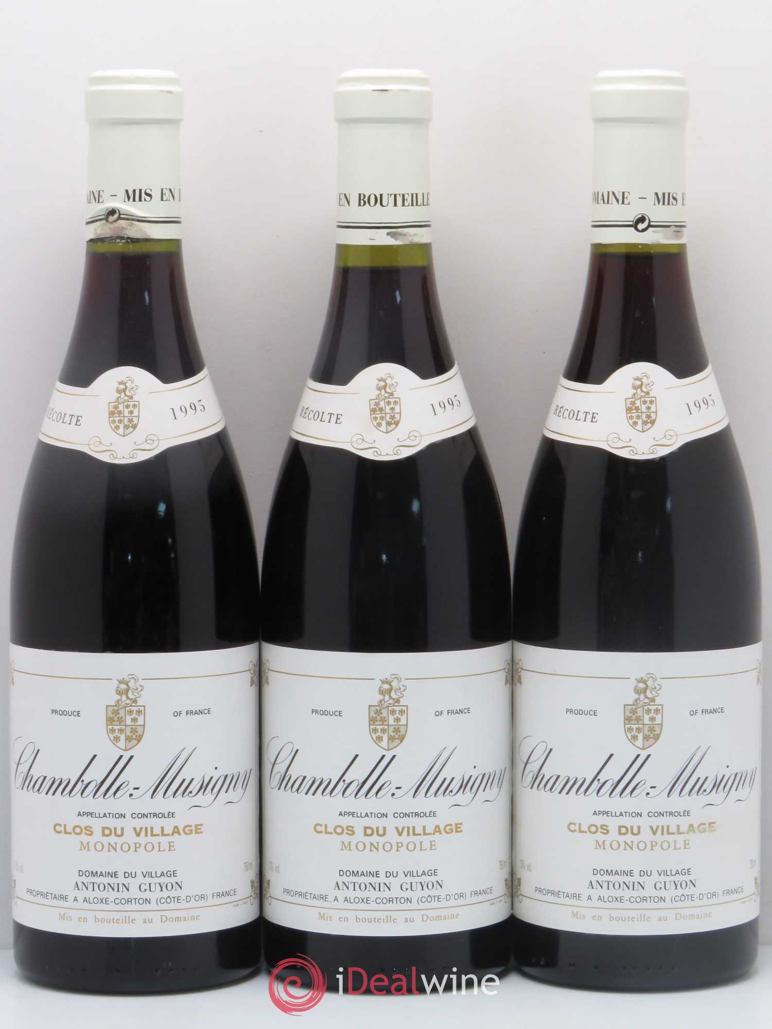 Chambolle-Musigny Clos du Village  Domaine Guyon (sans prix de réserve) 1995 - Lot de 6 bouteilles - 2