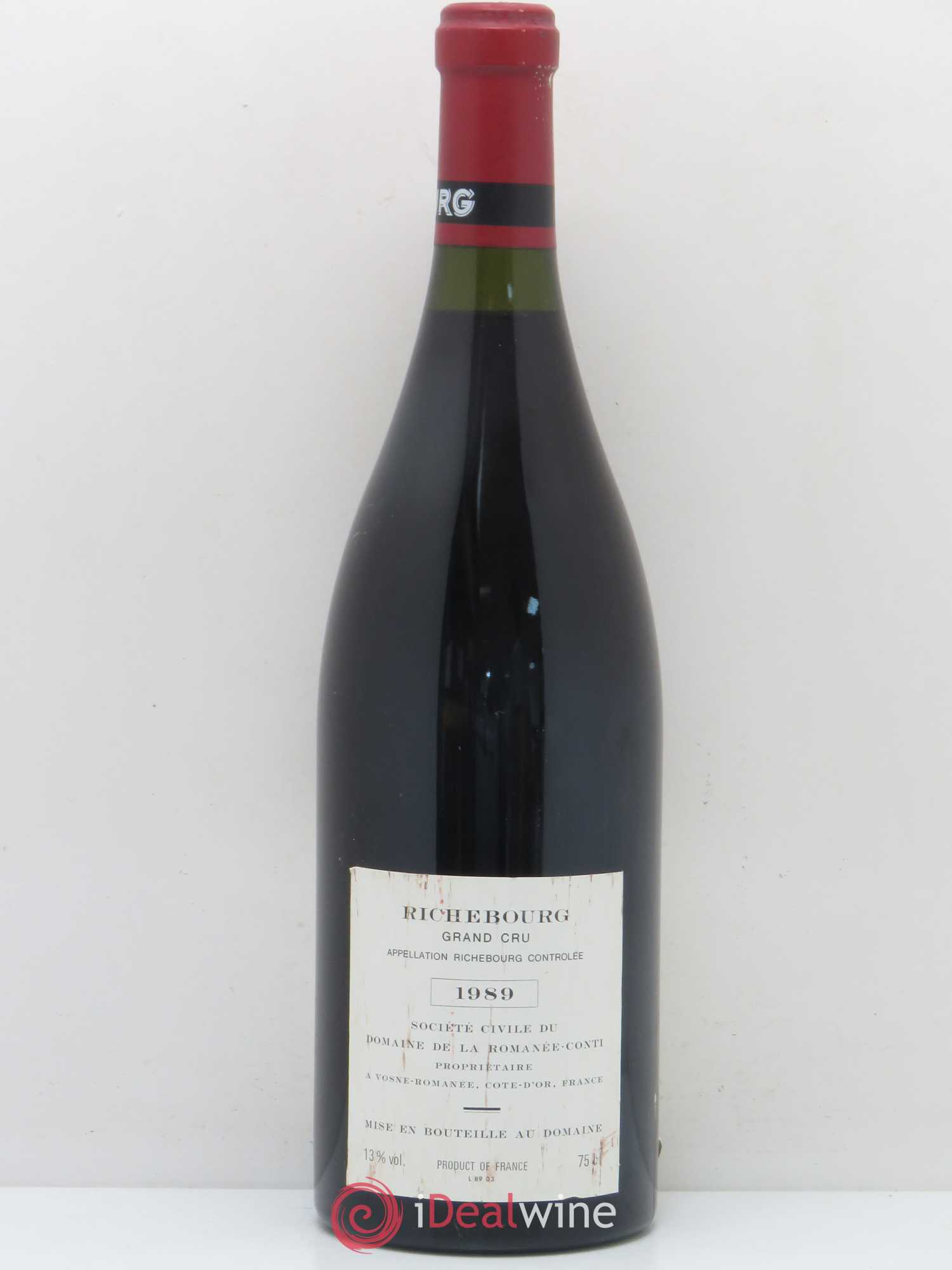 Richebourg Grand Cru Domaine de la Romanée-Conti 1989 - Lot of 1 bottle - 1