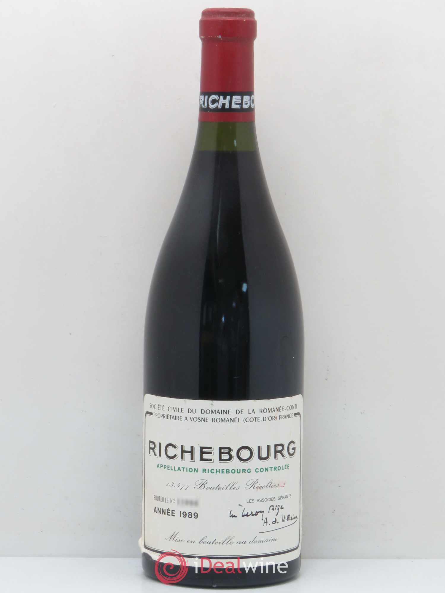 Richebourg Grand Cru Domaine de la Romanée-Conti 1989 - Lot of 1 bottle - 0