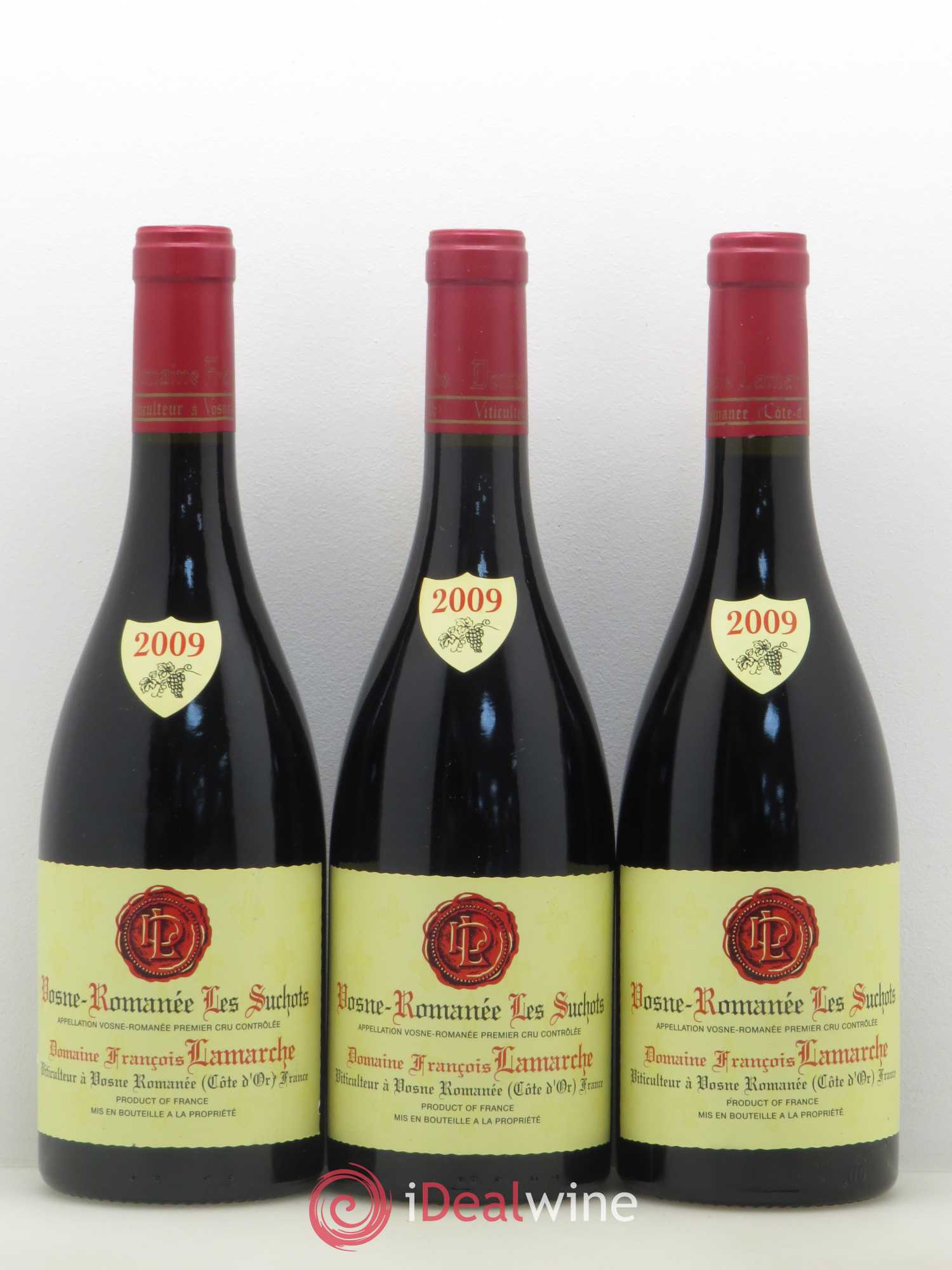 Vosne-Romanée 1er Cru Les Suchots Lamarche (Domaine) 2009 - Lot de 3 bouteilles - 0