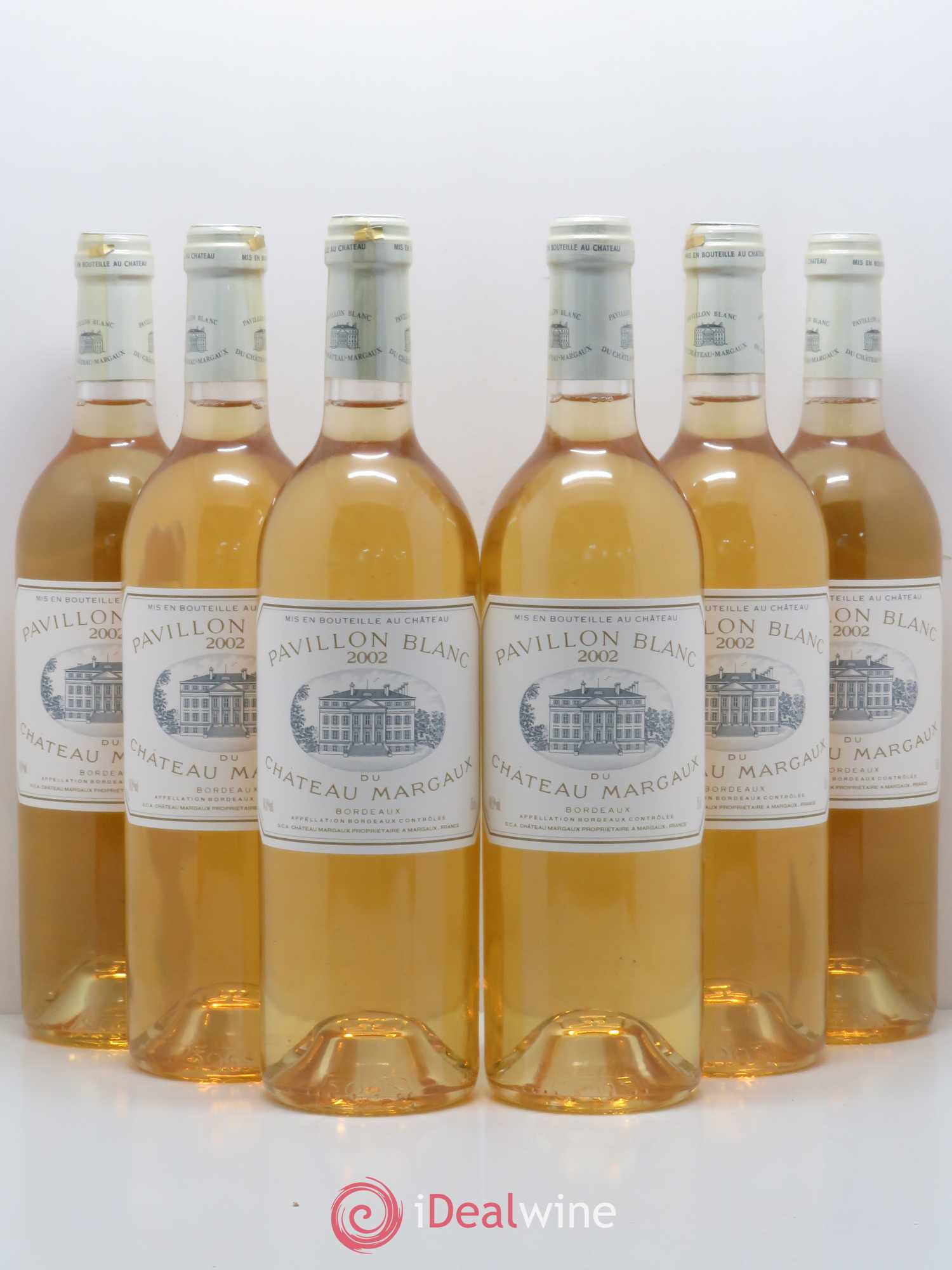 Pavillon Blanc du Château Margaux 2002 - Lot de 6 bouteilles - 0