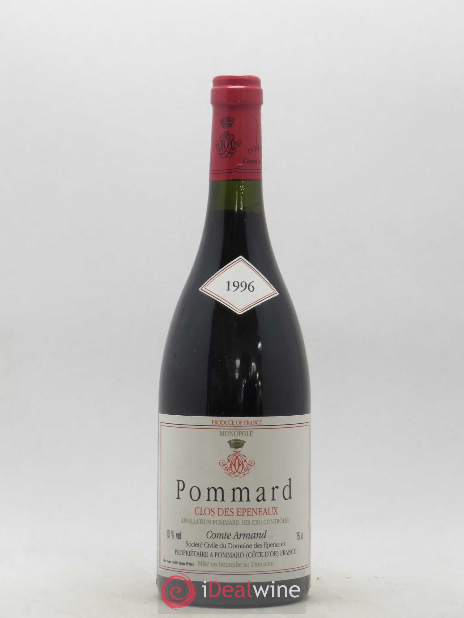 Pommard 1er Cru Clos des Epeneaux Comte Armand 1996 - Lot of 1 bottle - 0