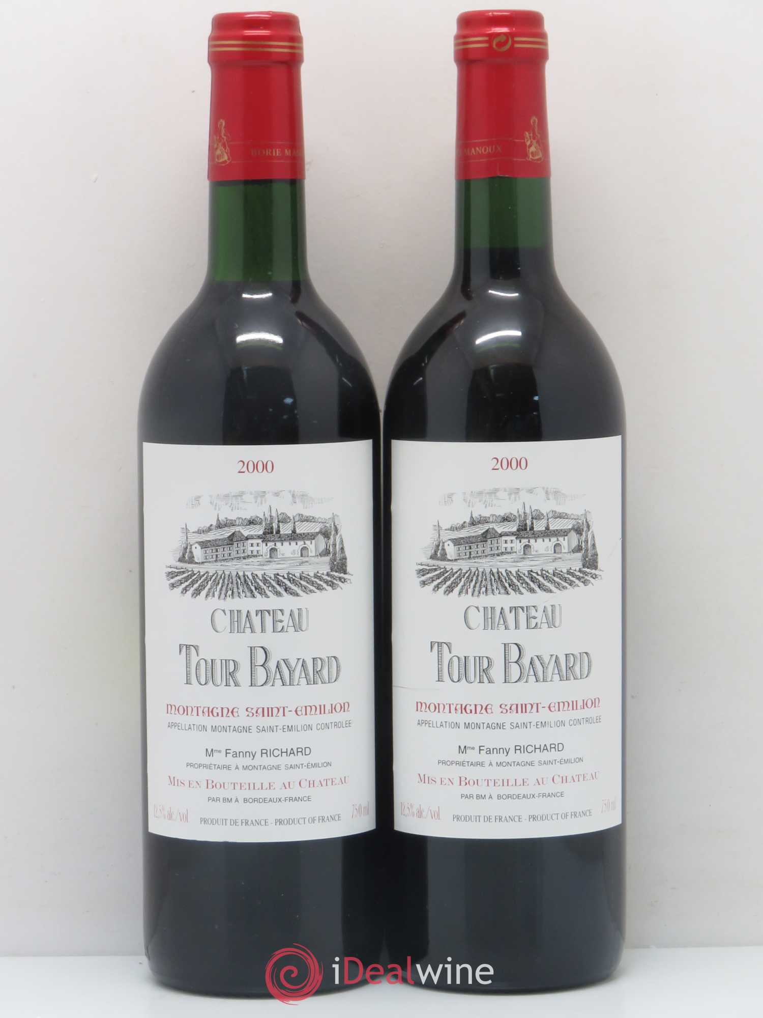 Montagne Saint-Émilion Château Tour Bayard 2000 - Lot de 2 bouteilles - 0