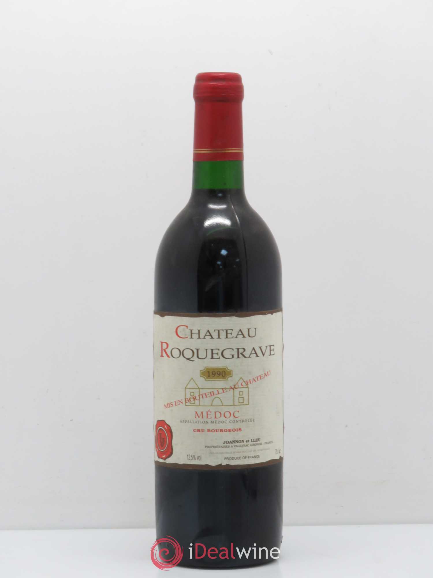 Médoc Château Roquegrave (sans prix de réserve) 1990 - Lot de 1 bouteille - 0