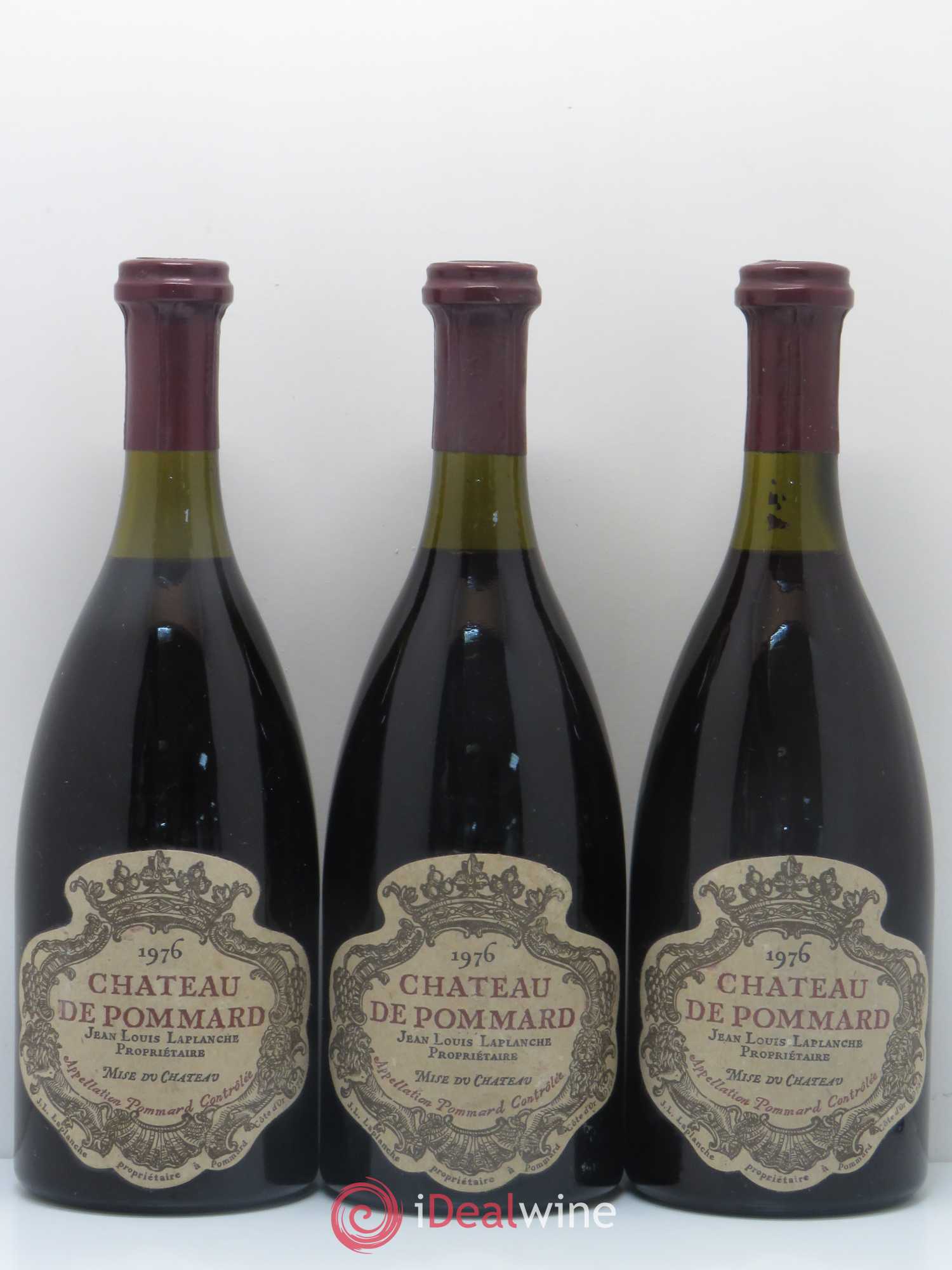 Pommard Château de Pommard 1976 - Lot of 3 bottles - 0