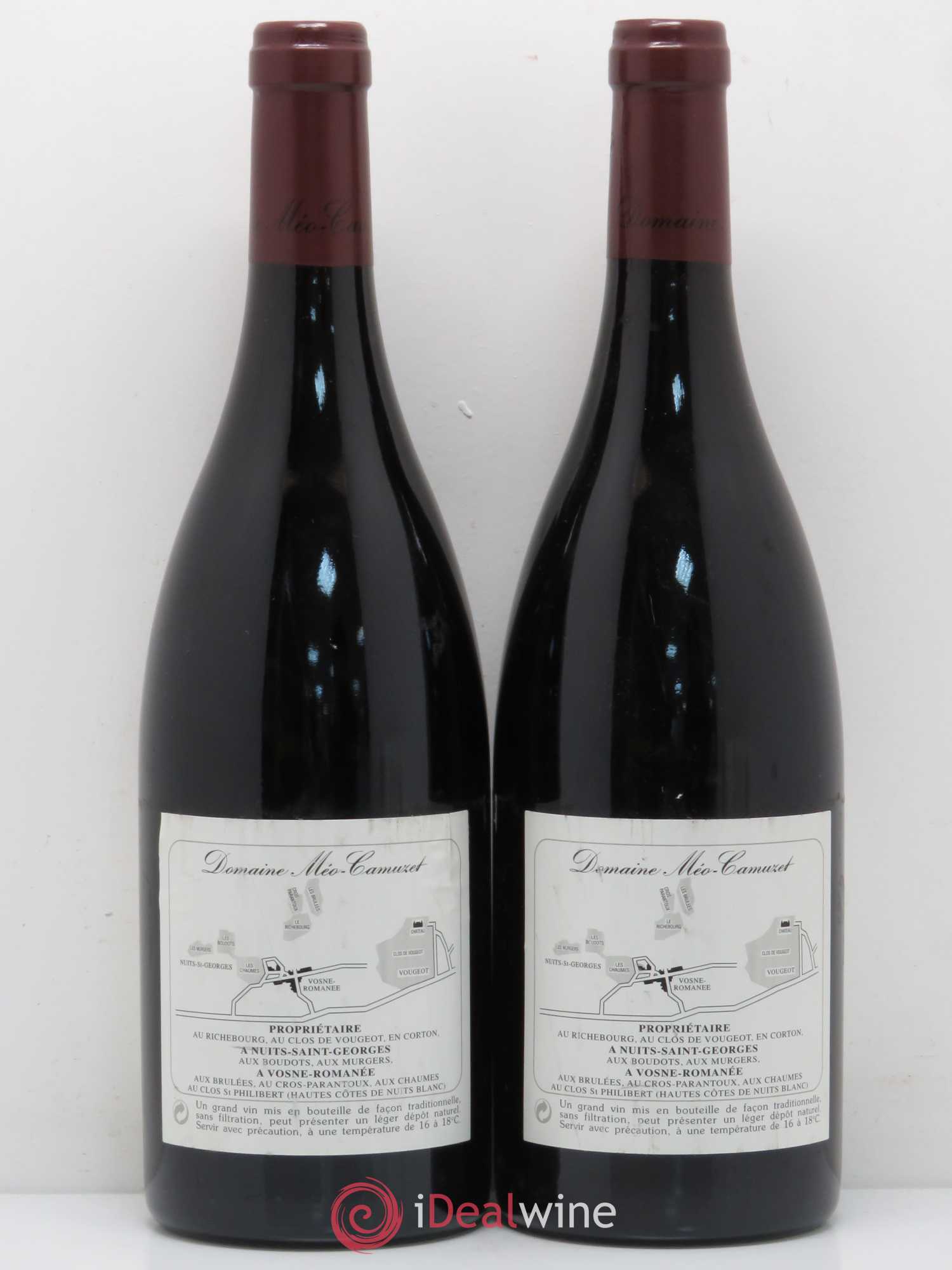 Vosne-Romanée 1er Cru Aux Brûlées Méo-Camuzet (Domaine) 1996 - Lot de 2 bouteilles - 1