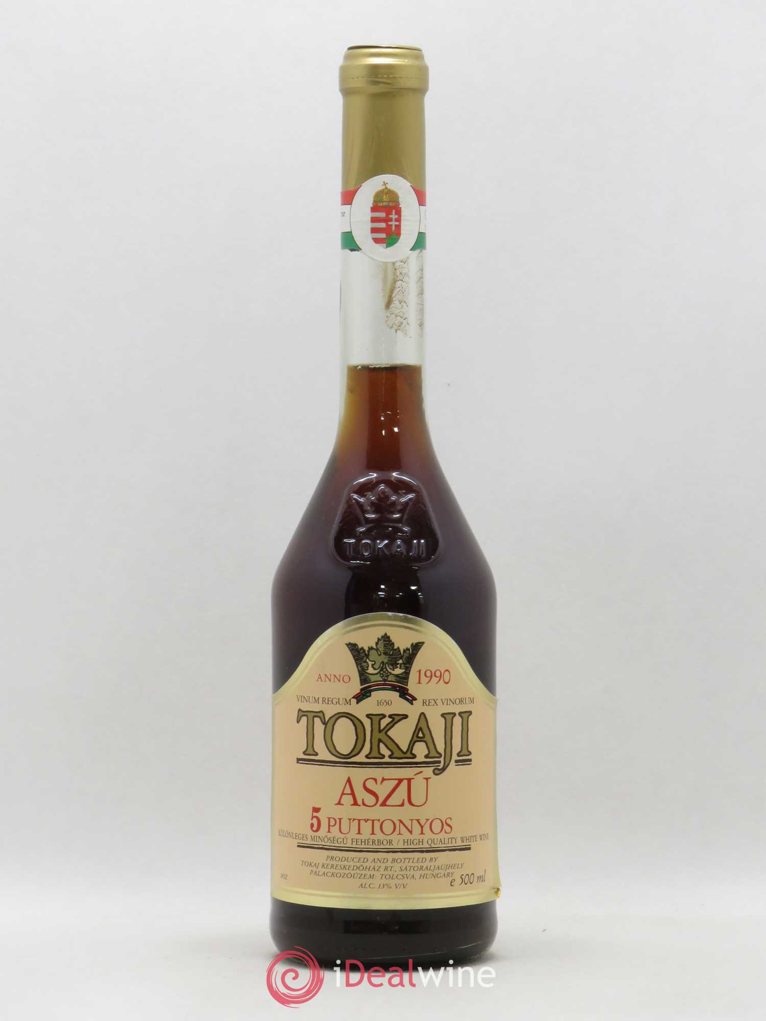 Buy Tokaji Aszu 5 Puttonyos Kereskedohaz 50cl 1990 (lot: B2150305-26)