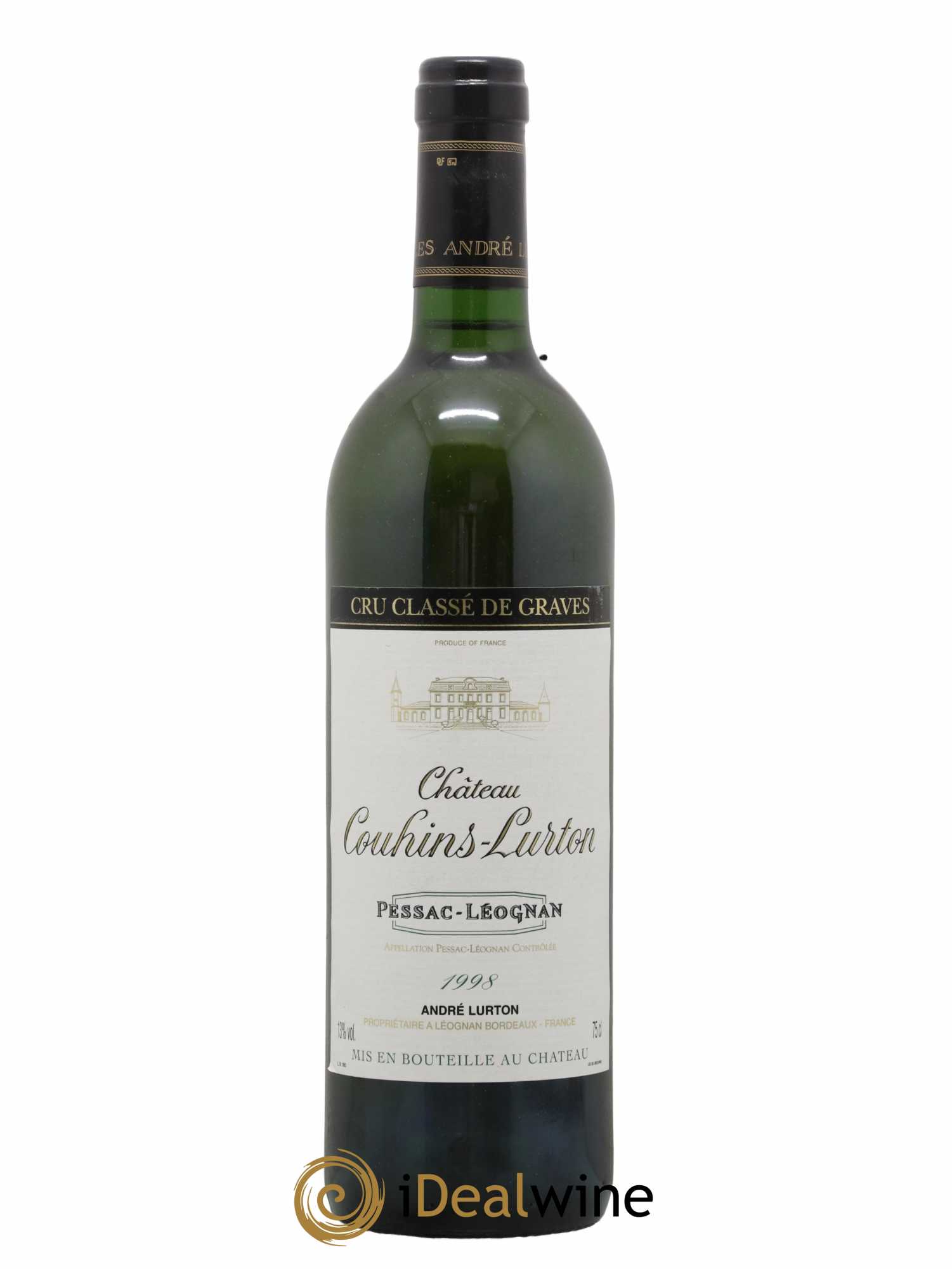 Château Couhins-Lurton Cru Classé de Graves 1998 - Lot de 1 bouteille - 0