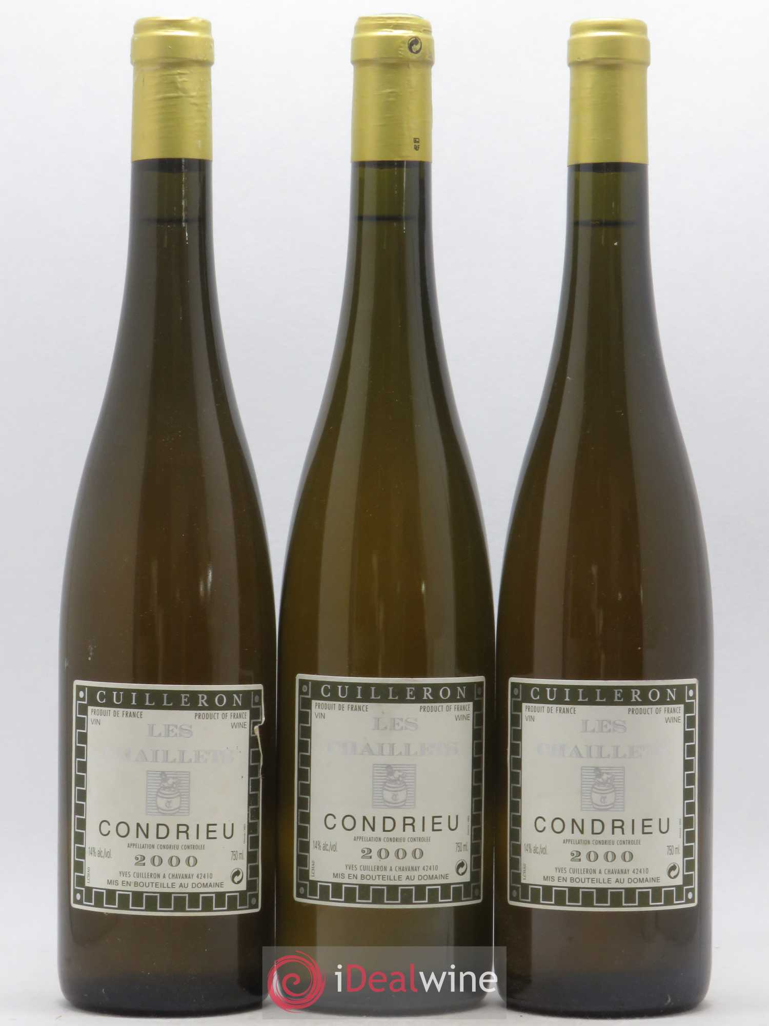 Condrieu Les Chaillets Yves Cuilleron (Domaine) 2000 - Lot of 3 bottles - 0